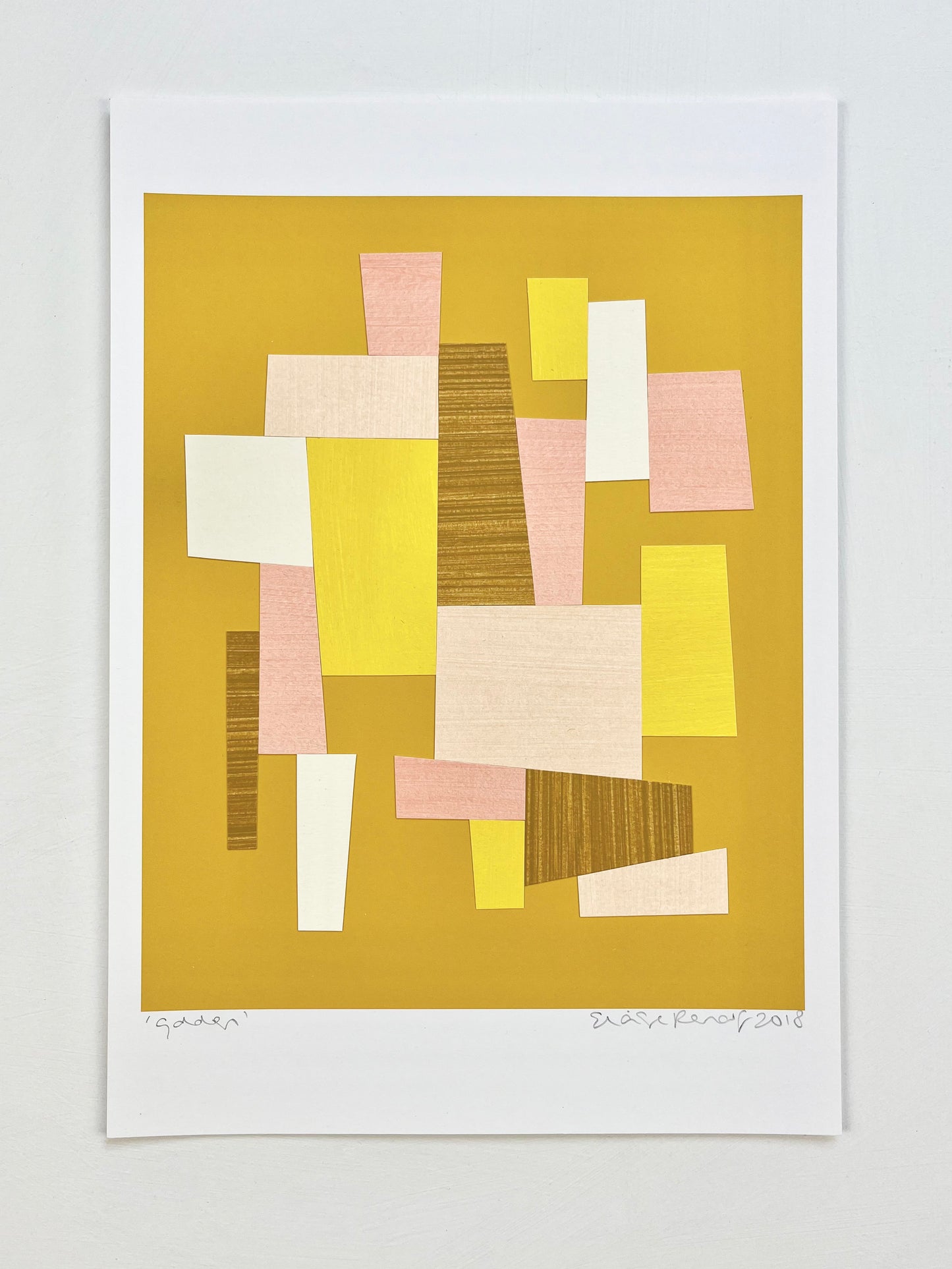 PAPER COLLAGE - GOLDEN