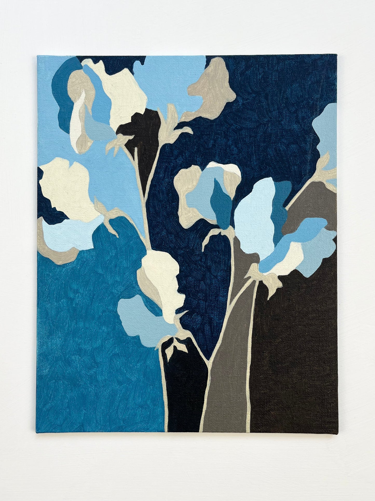 ORIGINAL PAINTING - SWEET PEAS (BLUE)