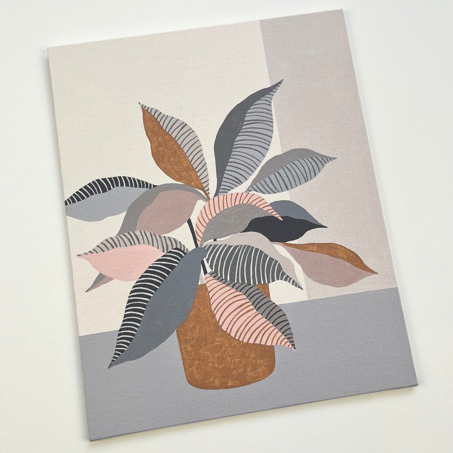 ORIGINAL PAINTING - PINK LEAVES