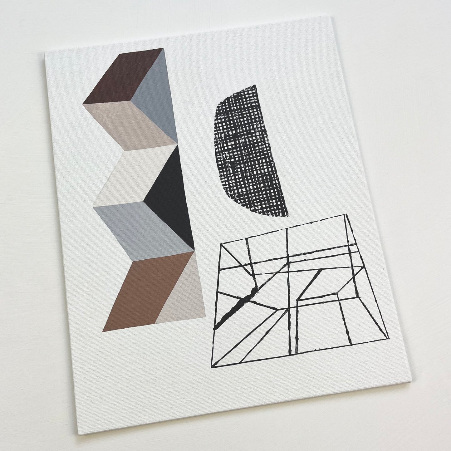 ORIGINAL PAINTING - THREE IS THE MAGIC NUMBER No3