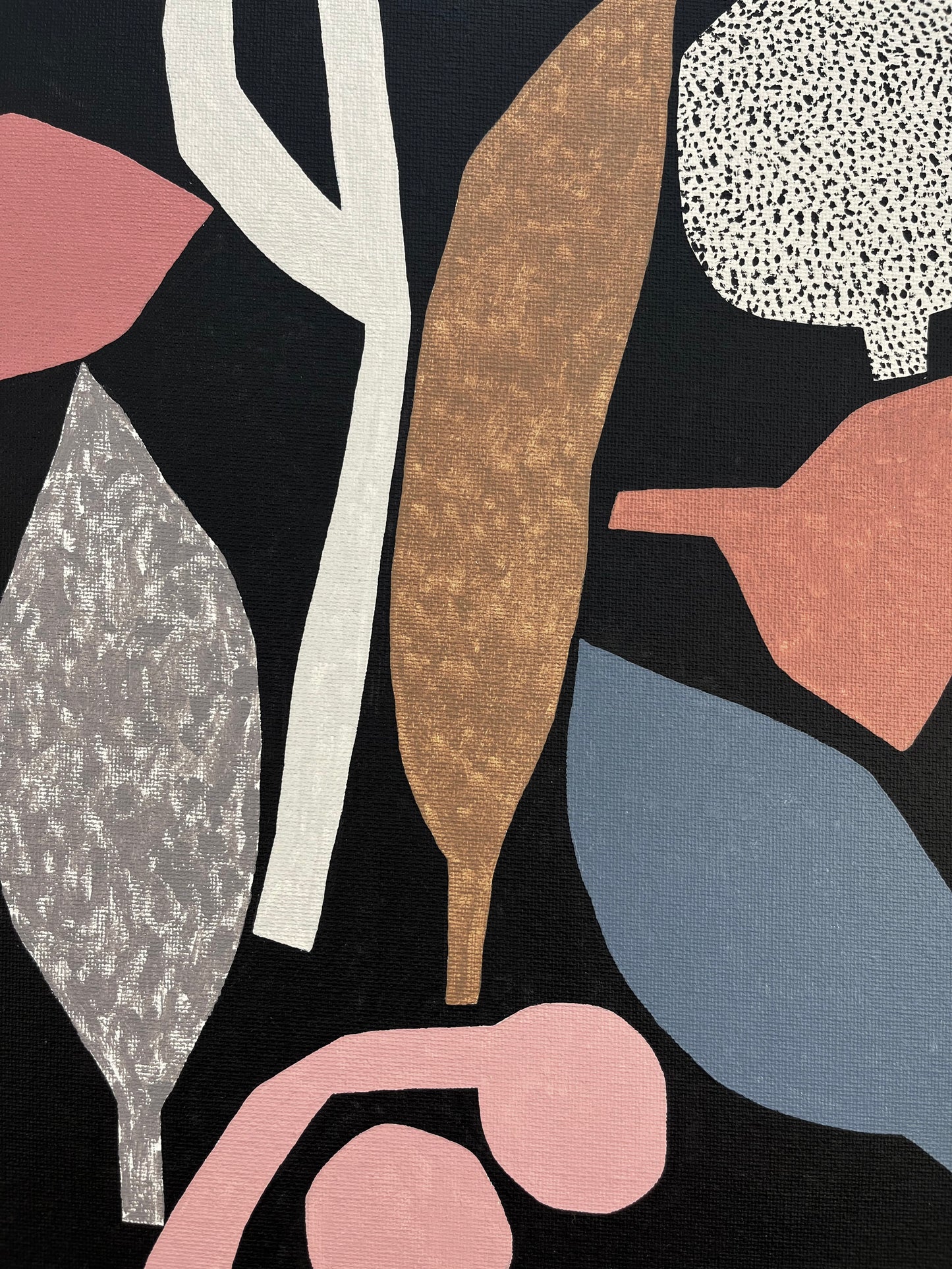 ORIGINAL PAINTING - BLUE LEAF