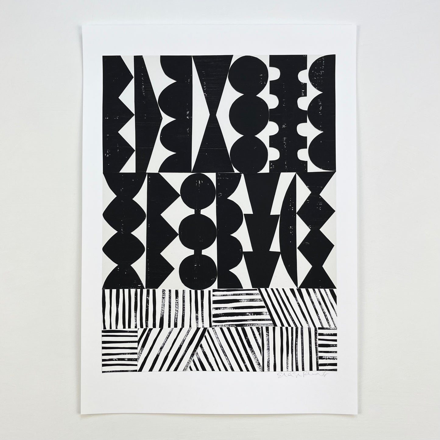 PAPER COLLAGE - BLACK BORDER