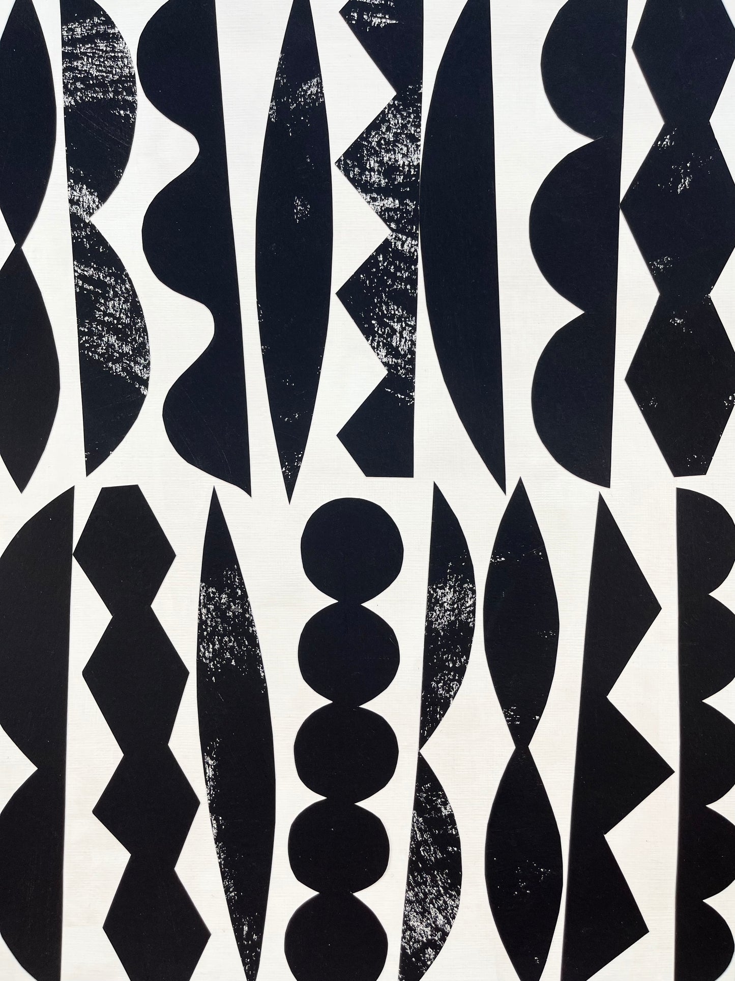 PAPER COLLAGE - MELODIE (BLACK)