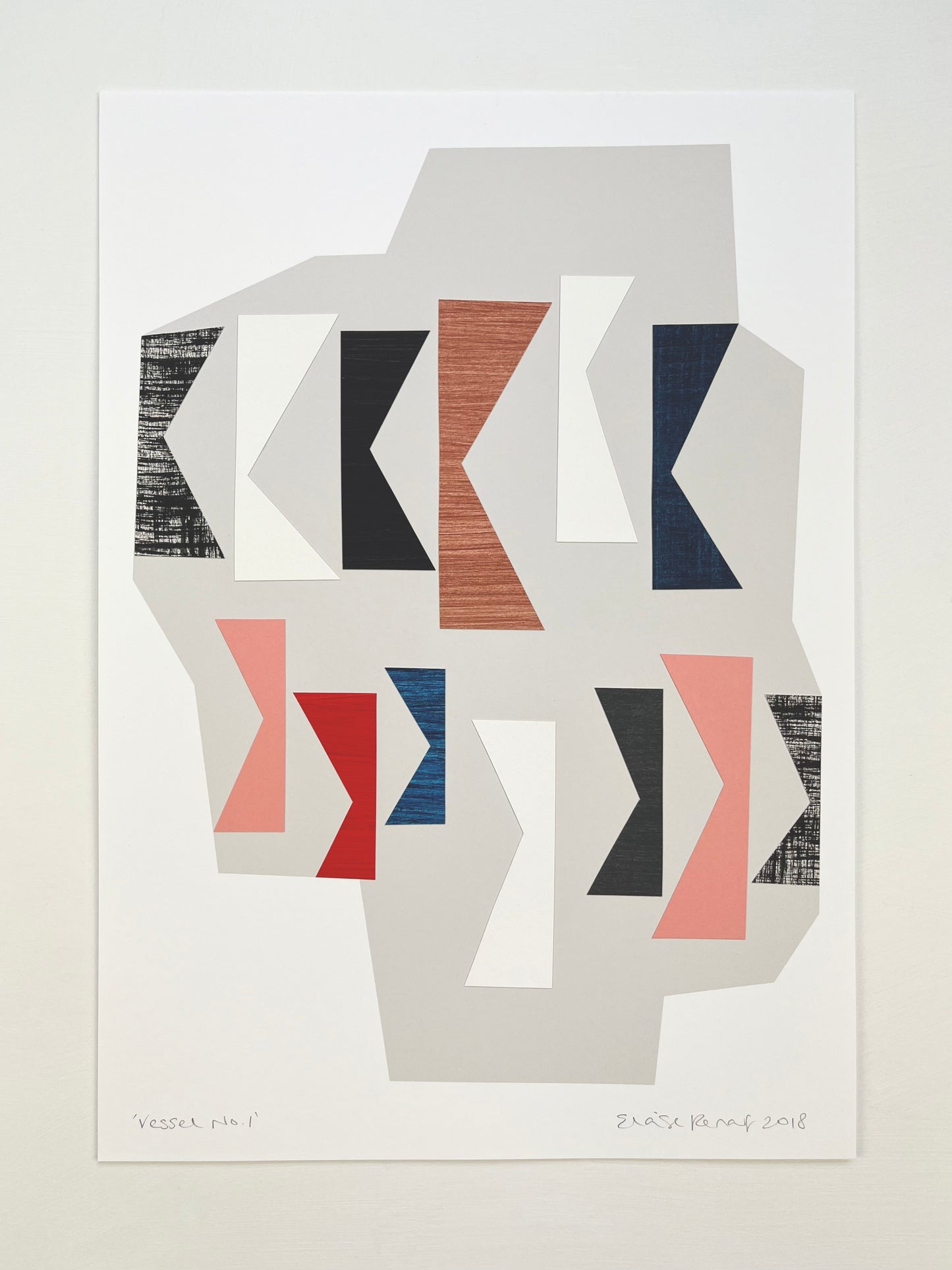 PAPER COLLAGE - VESSEL No1