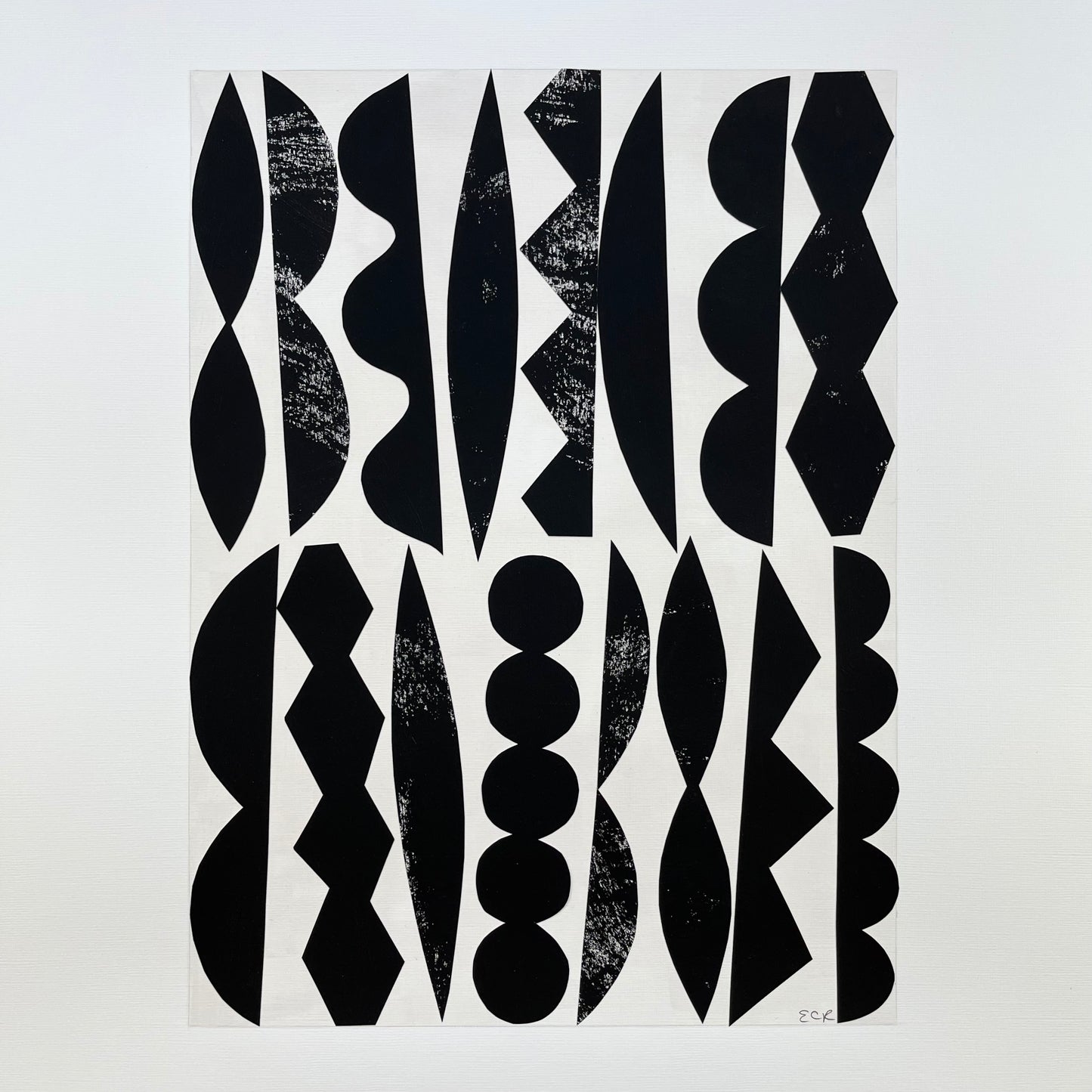 PAPER COLLAGE - MELODIE (BLACK)