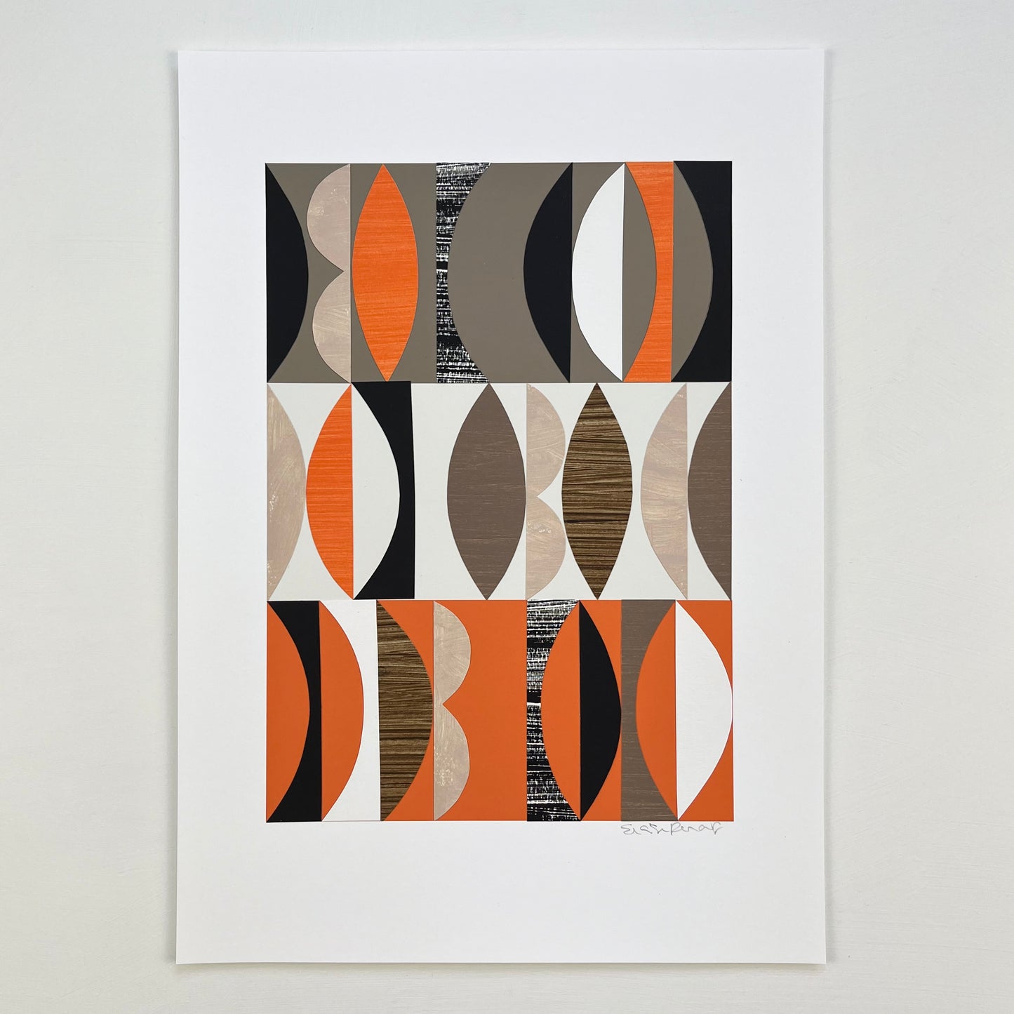 PAPER COLLAGE - FLAME No2