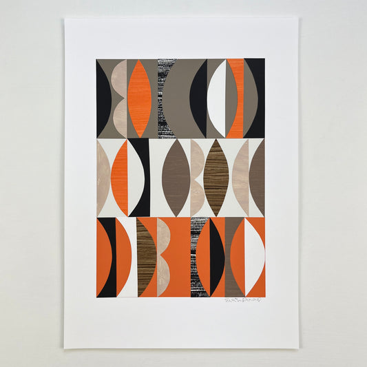 PAPER COLLAGE - FLAME No2