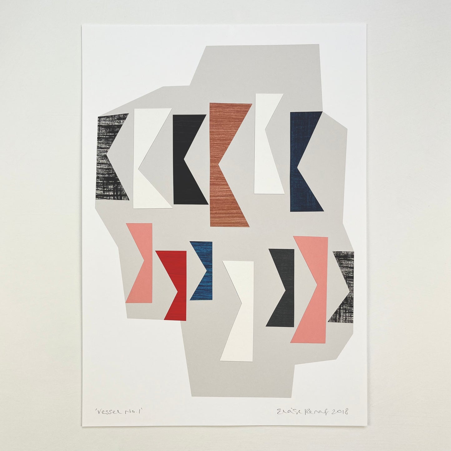 PAPER COLLAGE - VESSEL No1