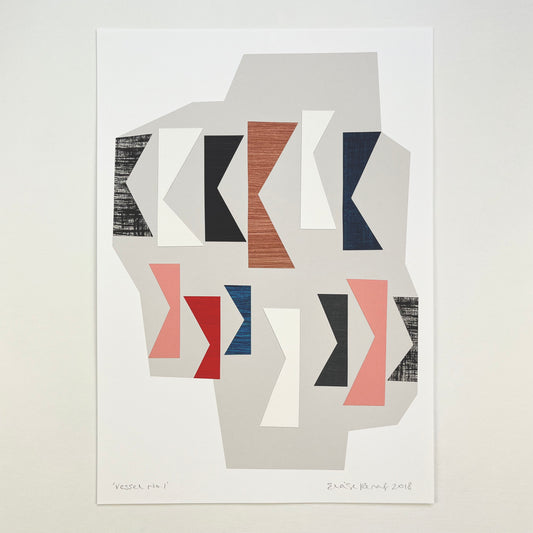 PAPER COLLAGE - VESSEL No1