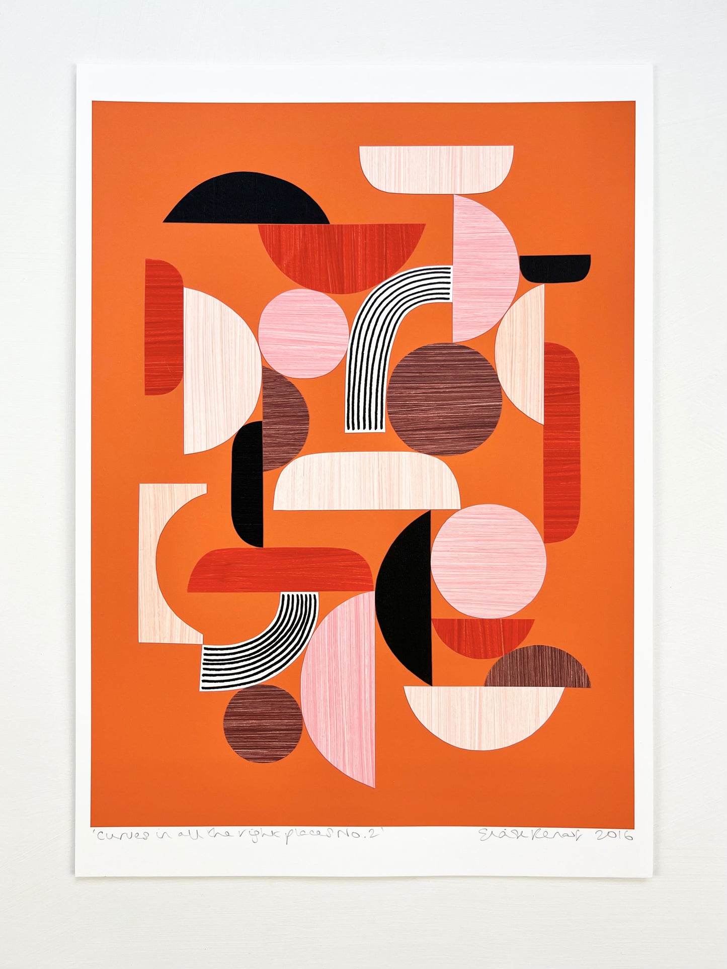 PAPER COLLAGE - CURVES IN ALL THE RIGHT PLACES No2