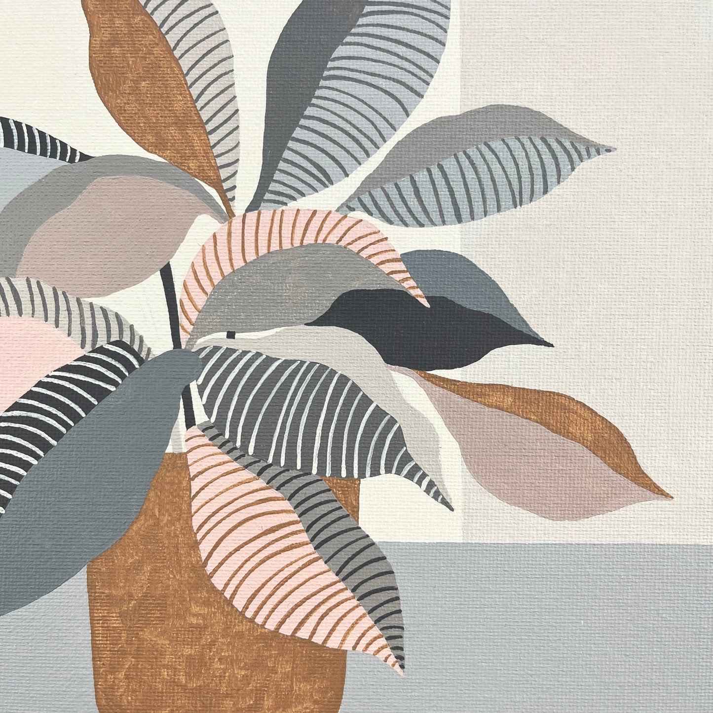 ORIGINAL PAINTING - PINK LEAVES