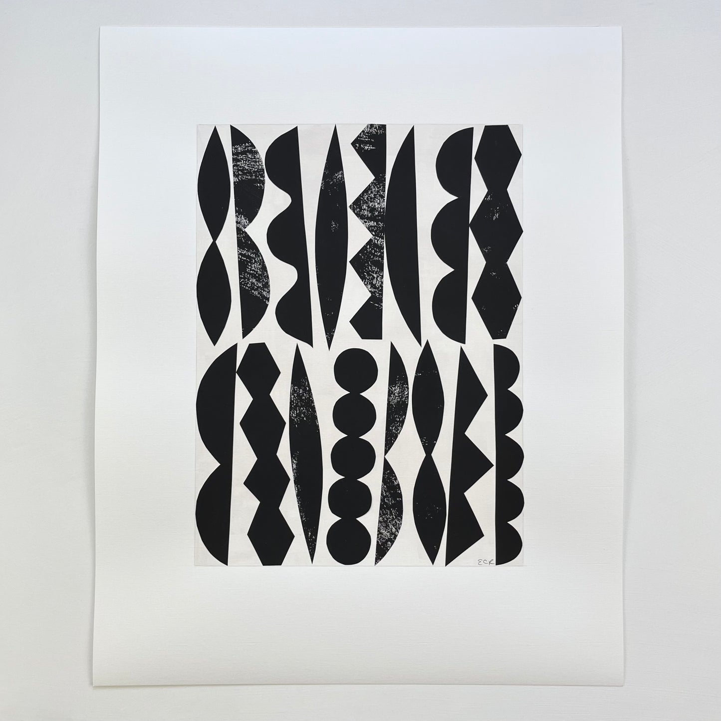 PAPER COLLAGE - MELODIE (BLACK)