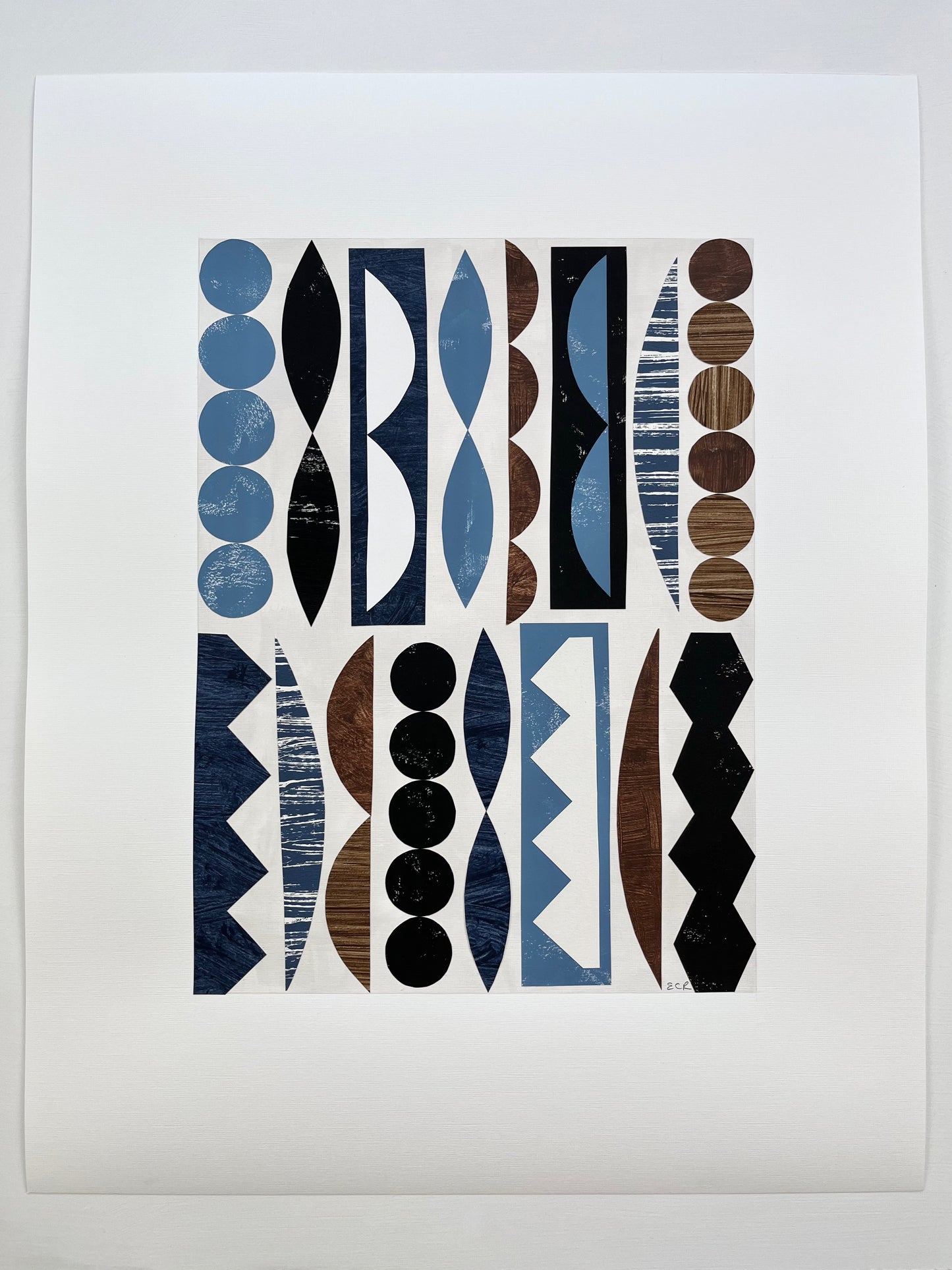 PAPER COLLAGE - MELODIE (BLUE)