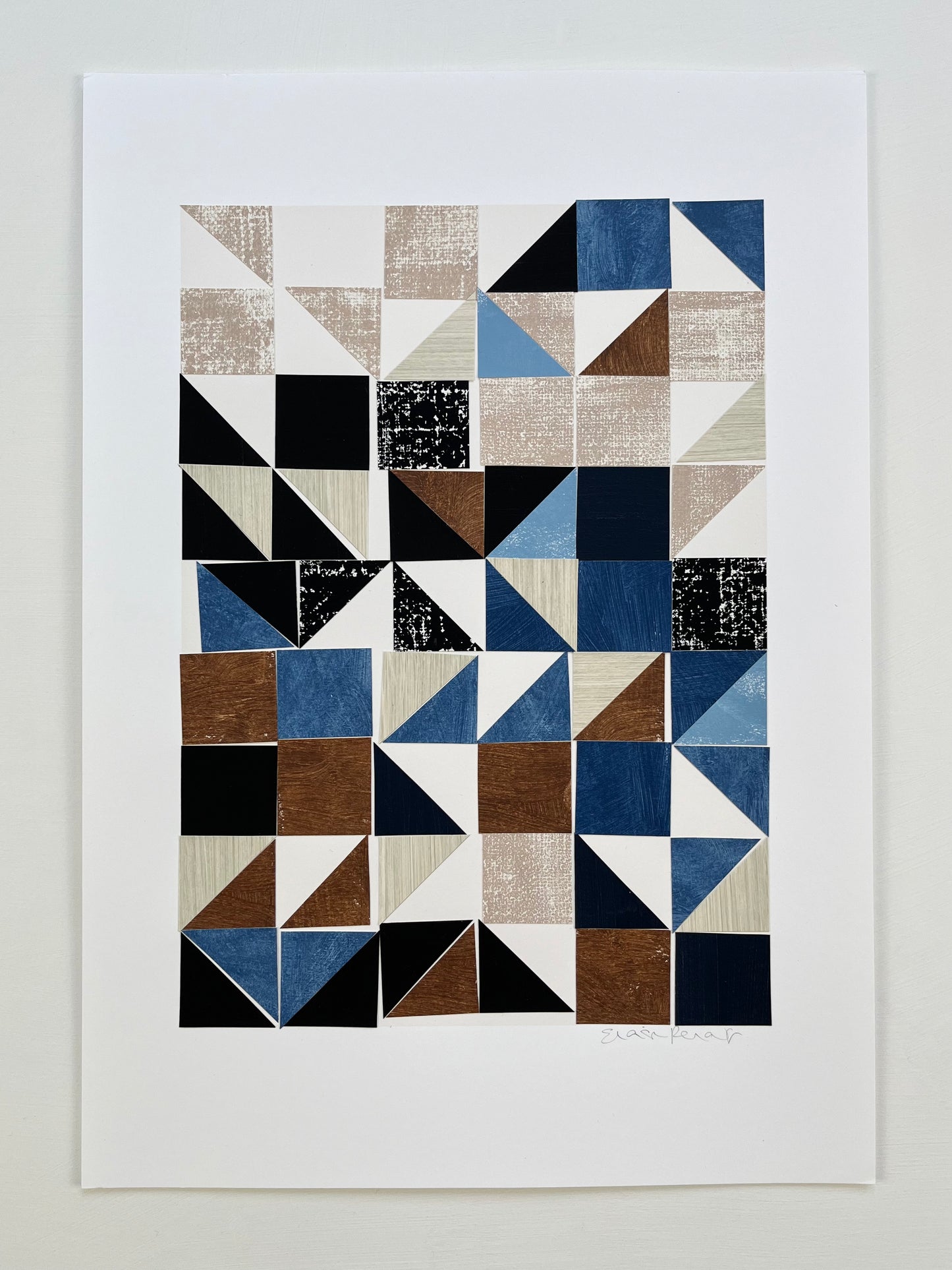 PAPER COLLAGE - HALF SQUARES