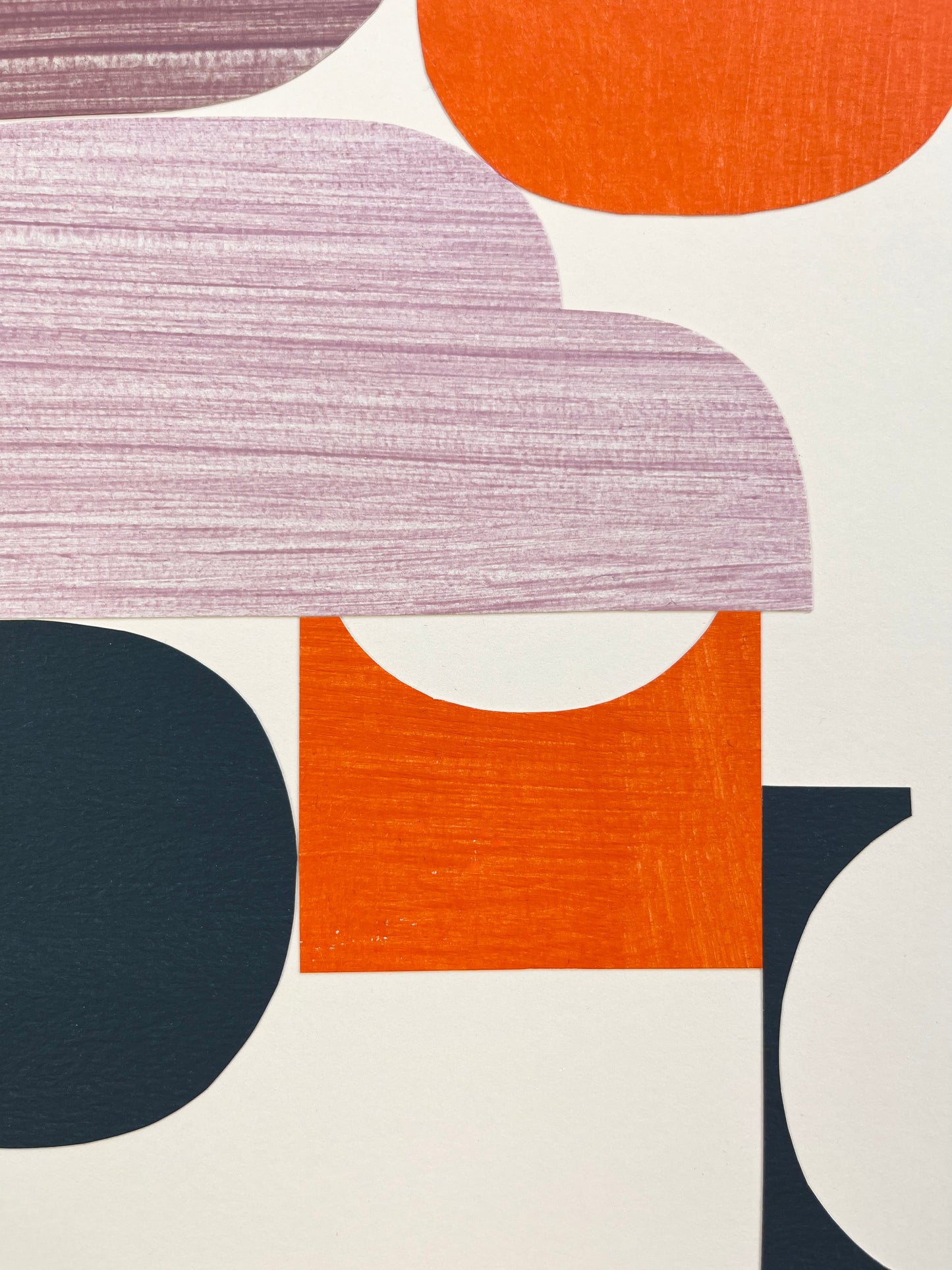 PAPER COLLAGE - PLUM