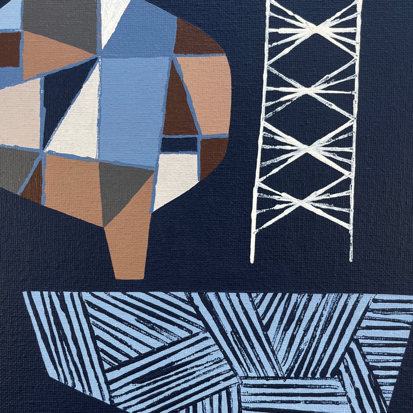 ORIGINAL PAINTING - THREE IS THE MAGIC NUMBER No4