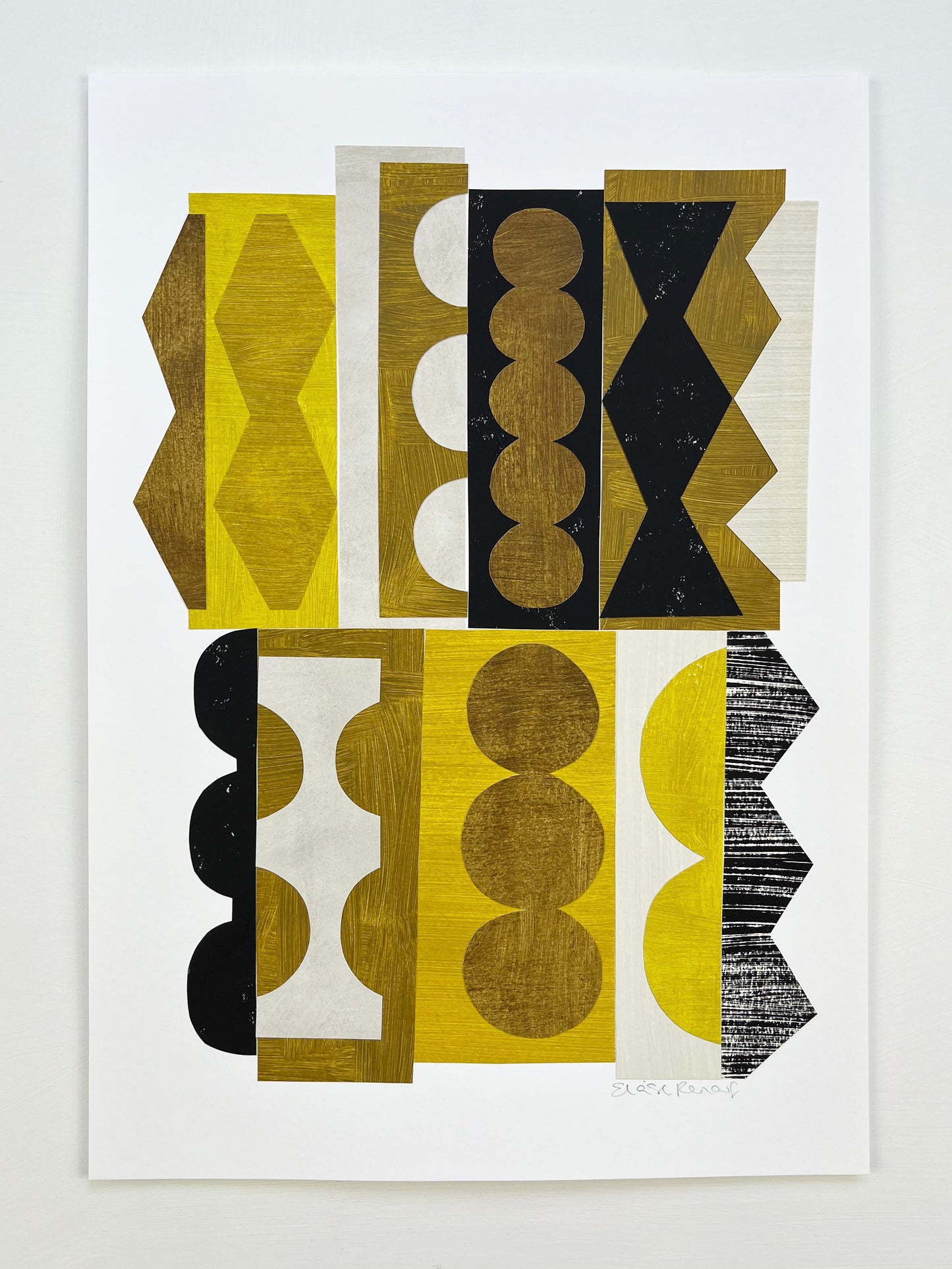 PAPER COLLAGE - JAZZ (YELLOW)