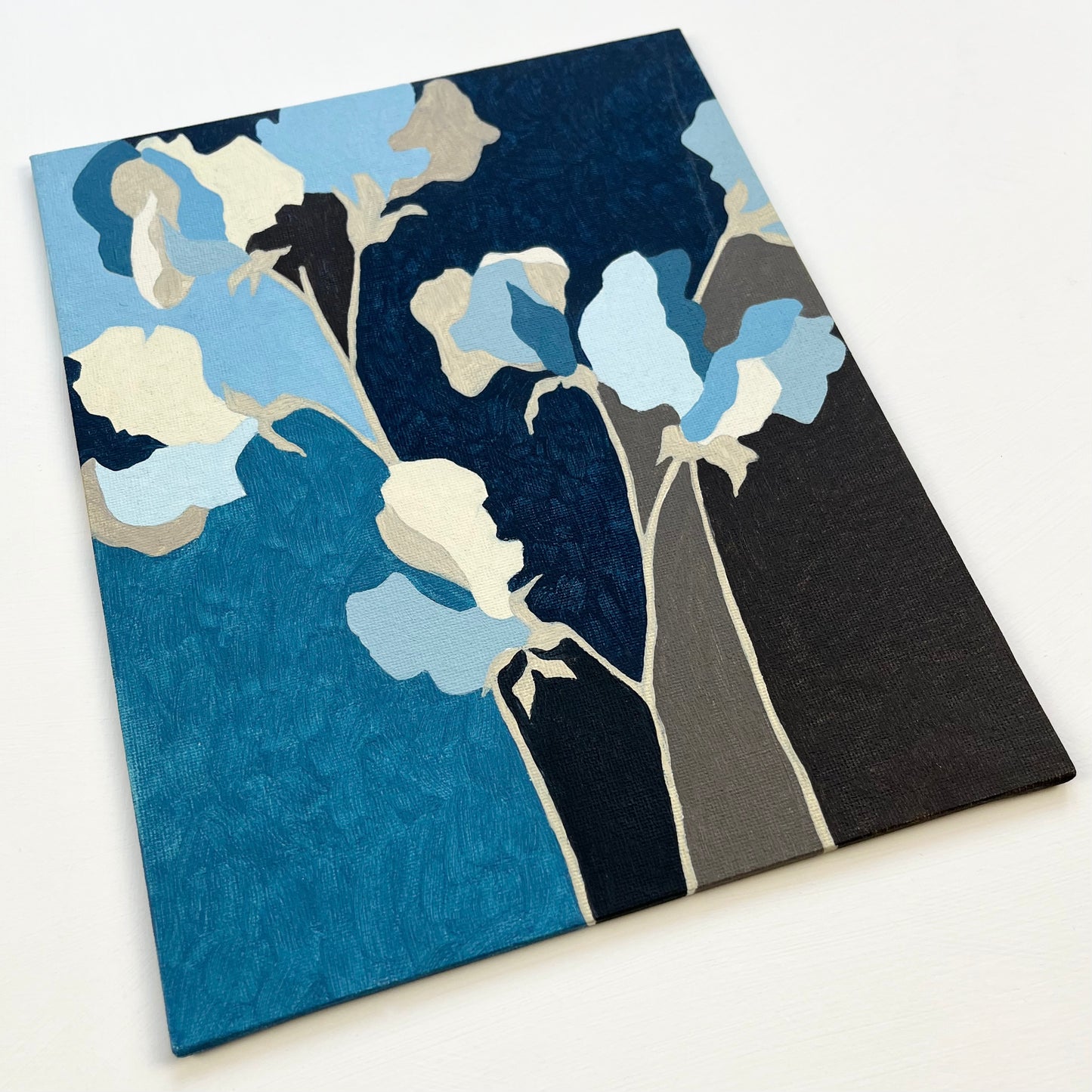 ORIGINAL PAINTING - SWEET PEAS (BLUE)