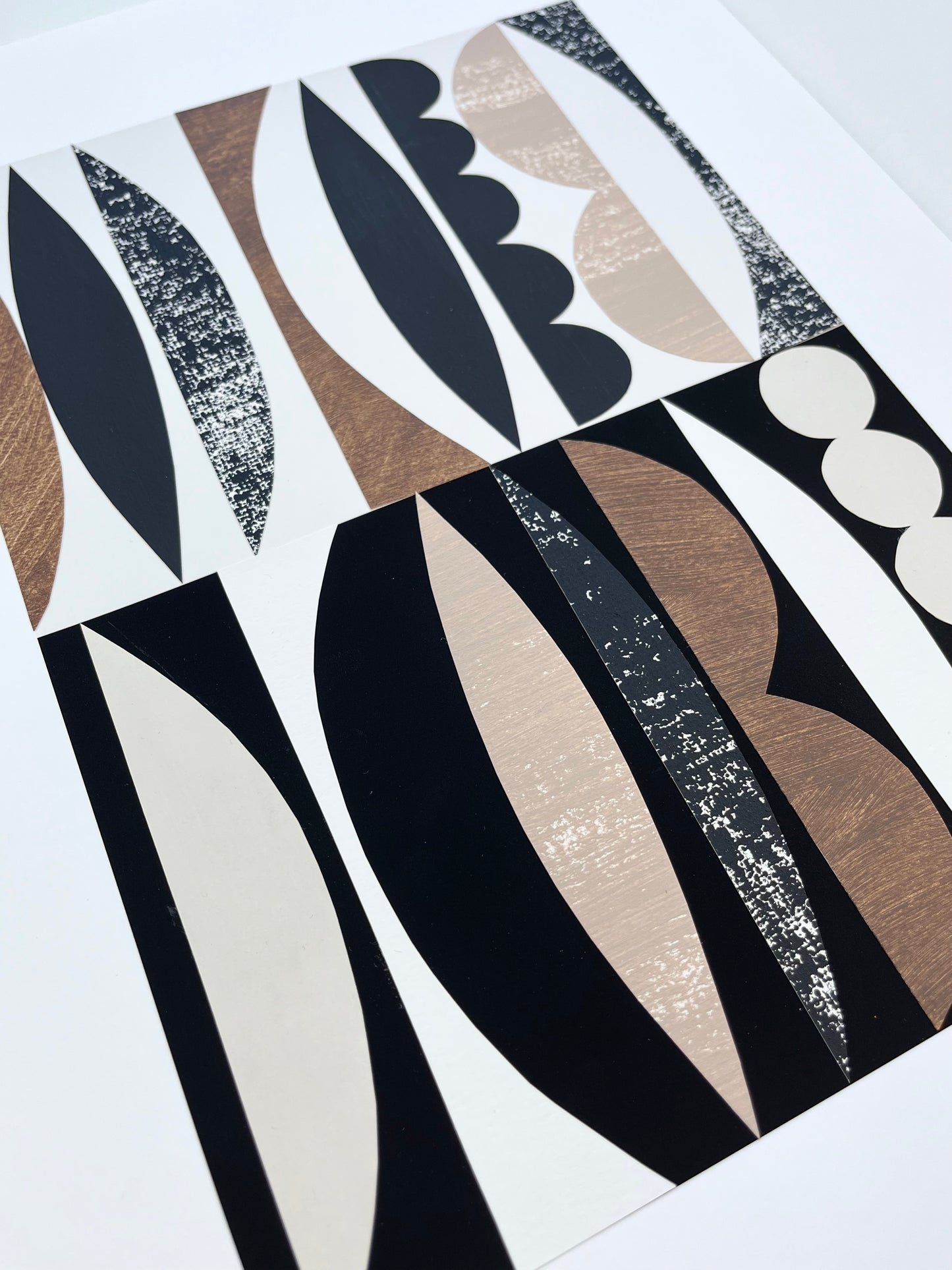 PAPER COLLAGE - BLACK FLAME