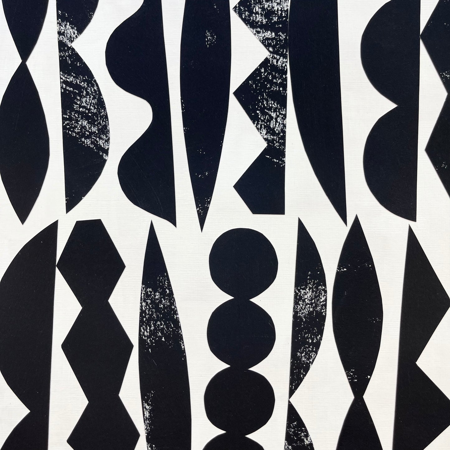 PAPER COLLAGE - MELODIE (BLACK)