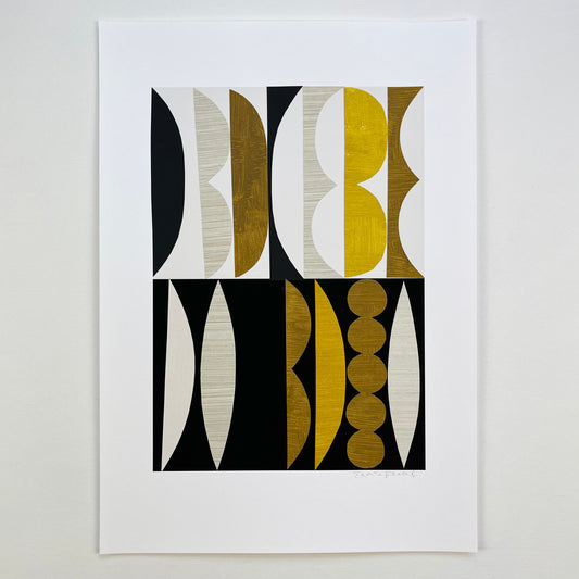 PAPER COLLAGE - GOLDEN FLAME