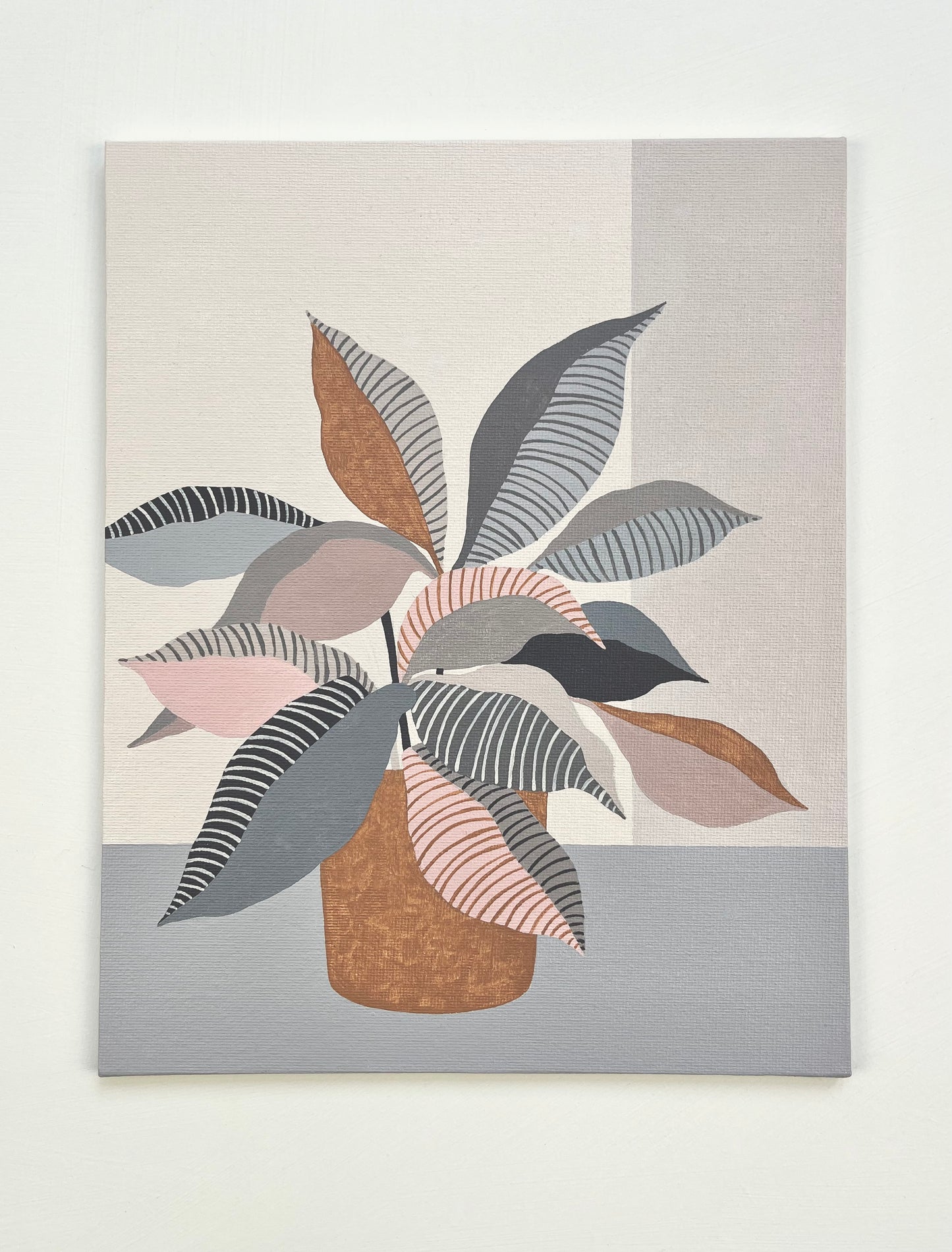 ORIGINAL PAINTING - PINK LEAVES