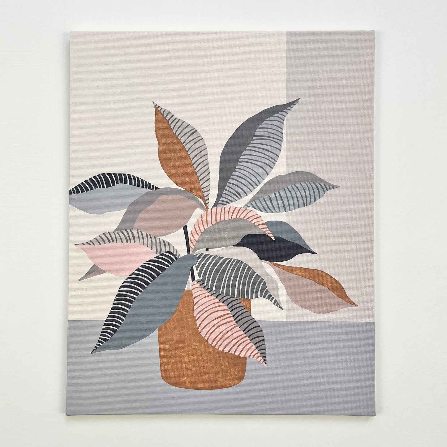 ORIGINAL PAINTING - PINK LEAVES