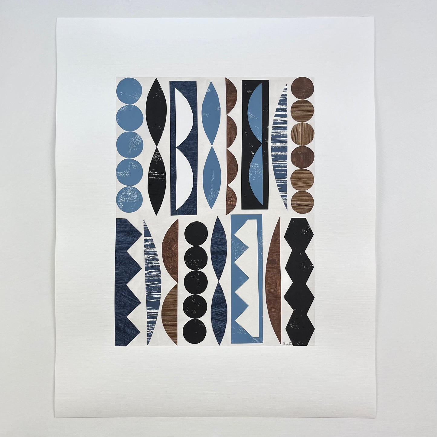 PAPER COLLAGE - MELODIE (BLUE)