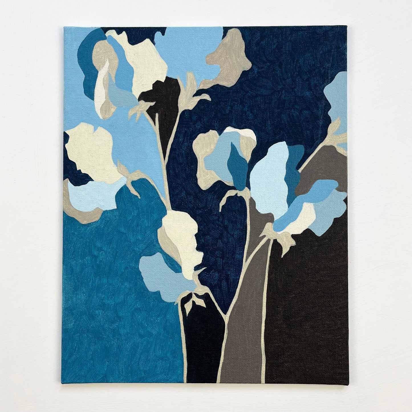 ORIGINAL PAINTING - SWEET PEAS (BLUE)