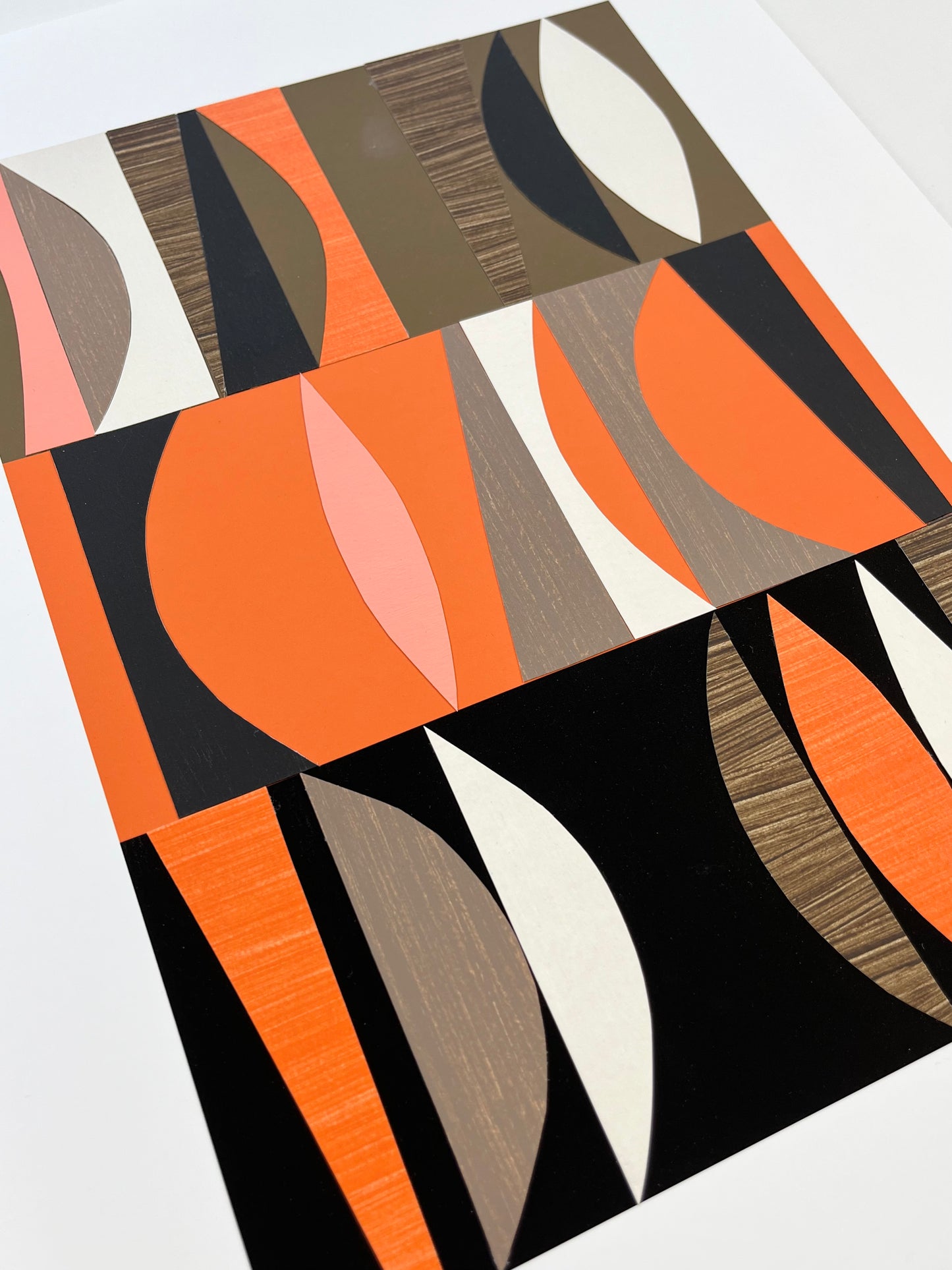 PAPER COLLAGE - FLAME No1