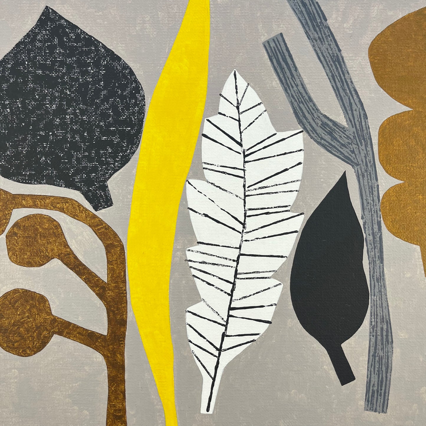 ORIGINAL PAINTING - YELLOW LEAF