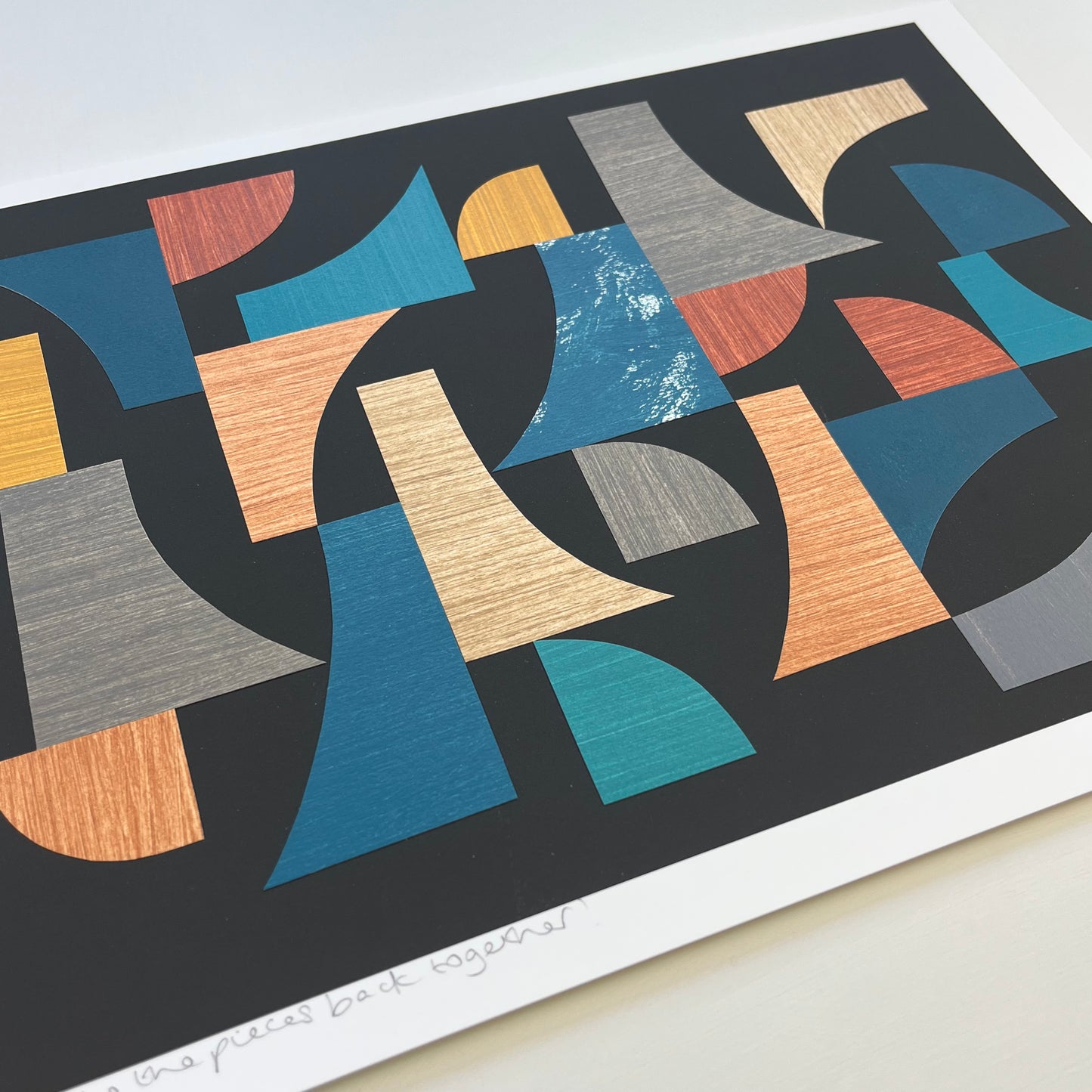 PAPER COLLAGE - PUTTING THE PIECES BACK TOGETHER