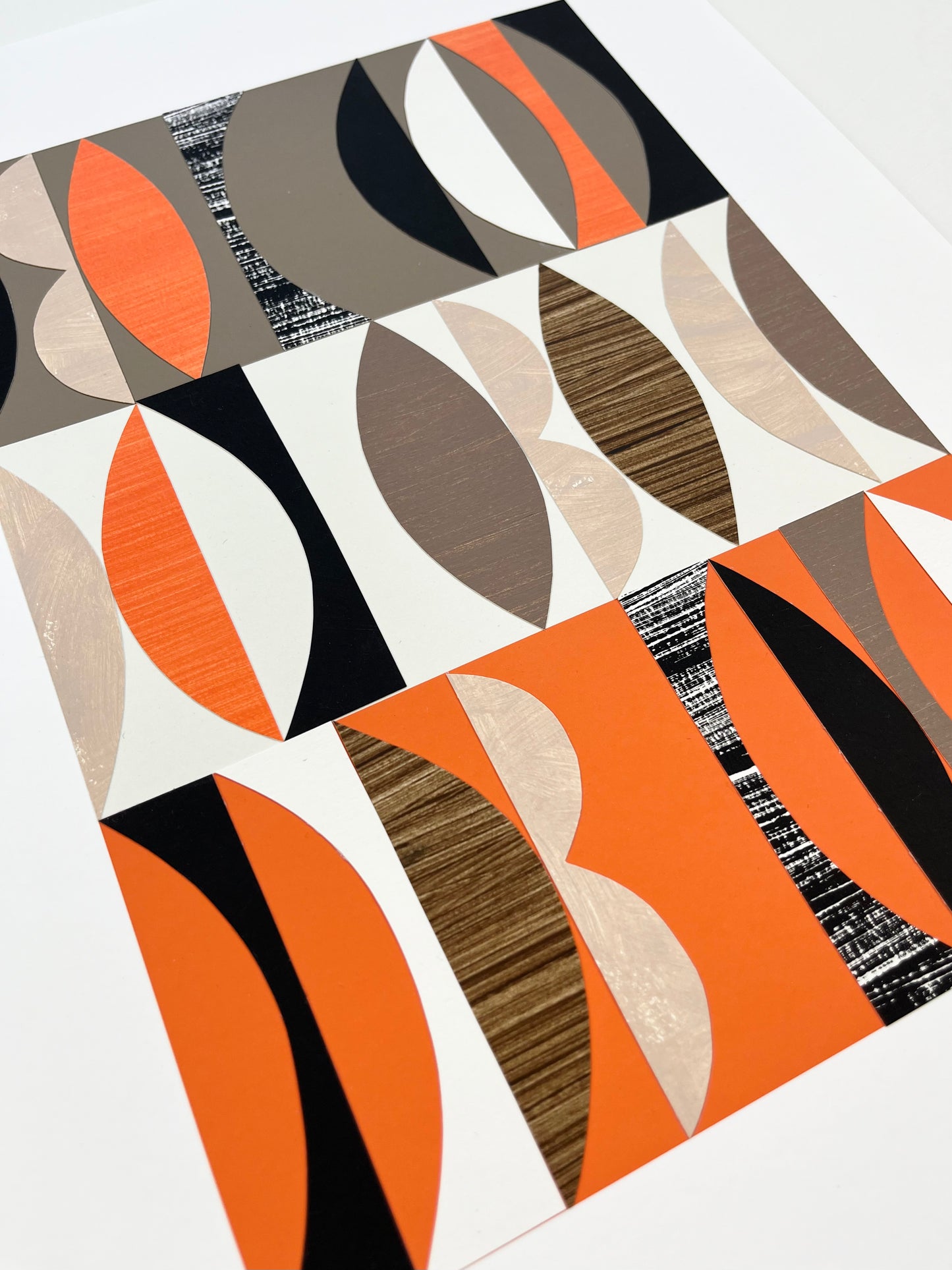 PAPER COLLAGE - FLAME No2