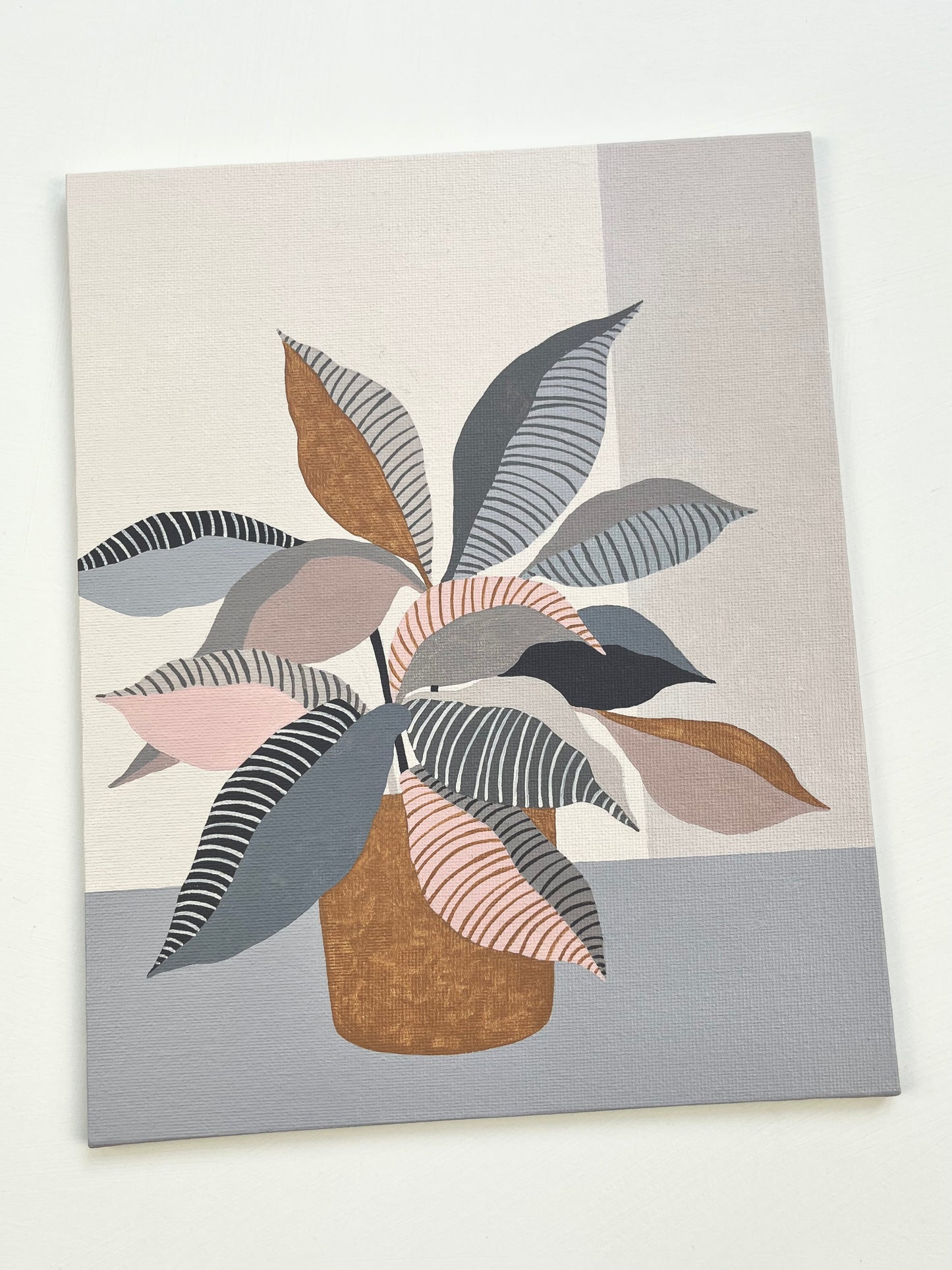 ORIGINAL PAINTING - PINK LEAVES