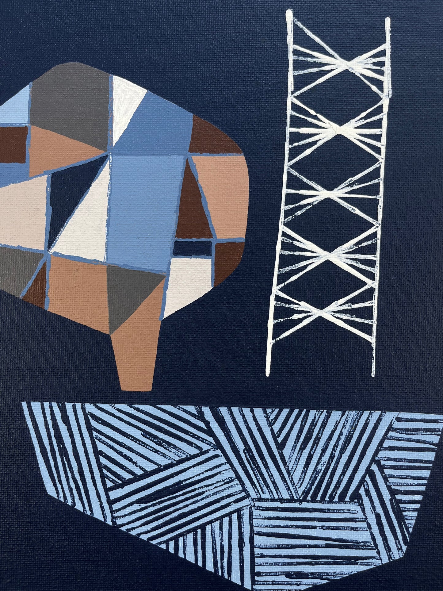 ORIGINAL PAINTING - THREE IS THE MAGIC NUMBER No4