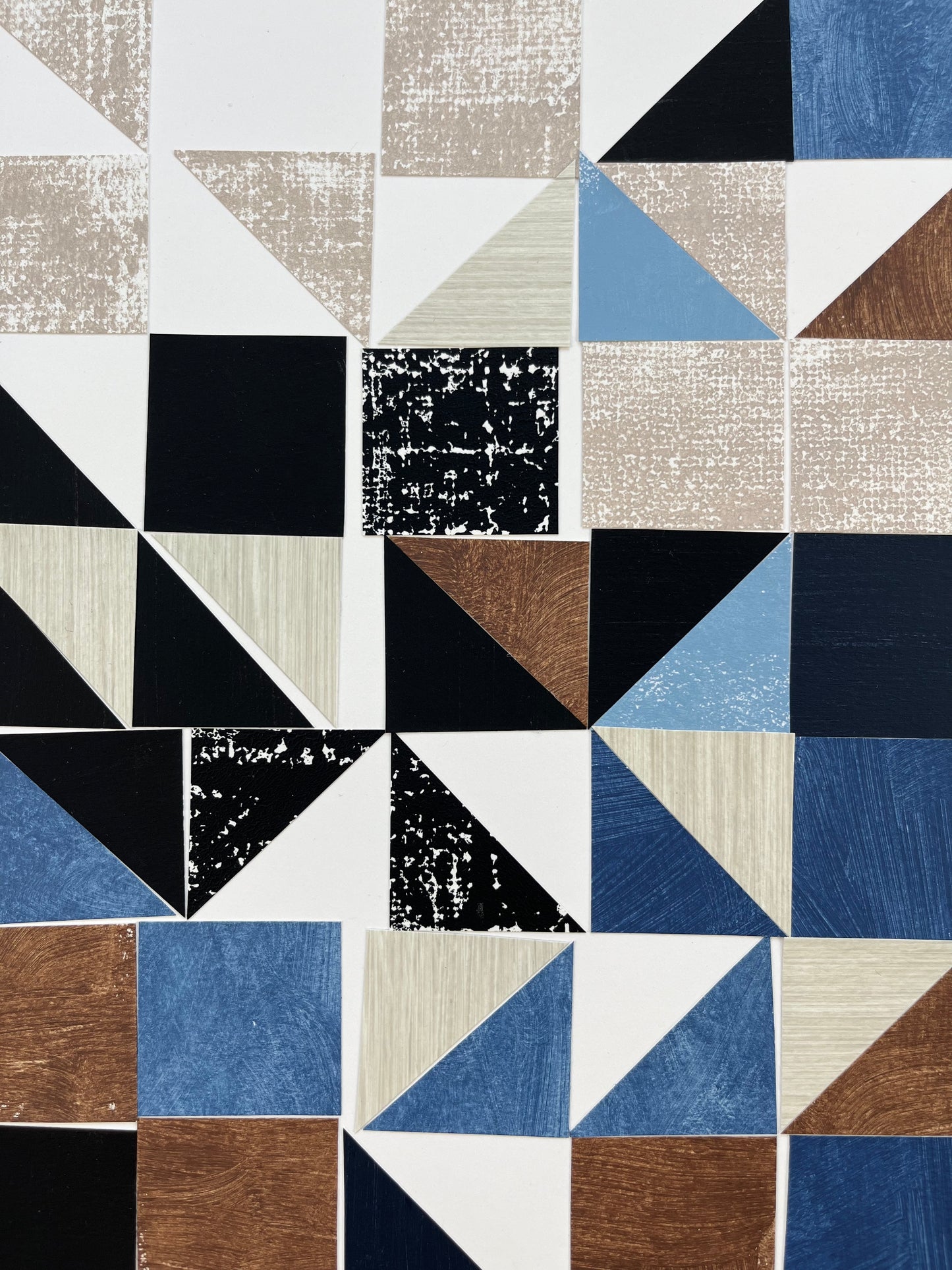 PAPER COLLAGE - HALF SQUARES