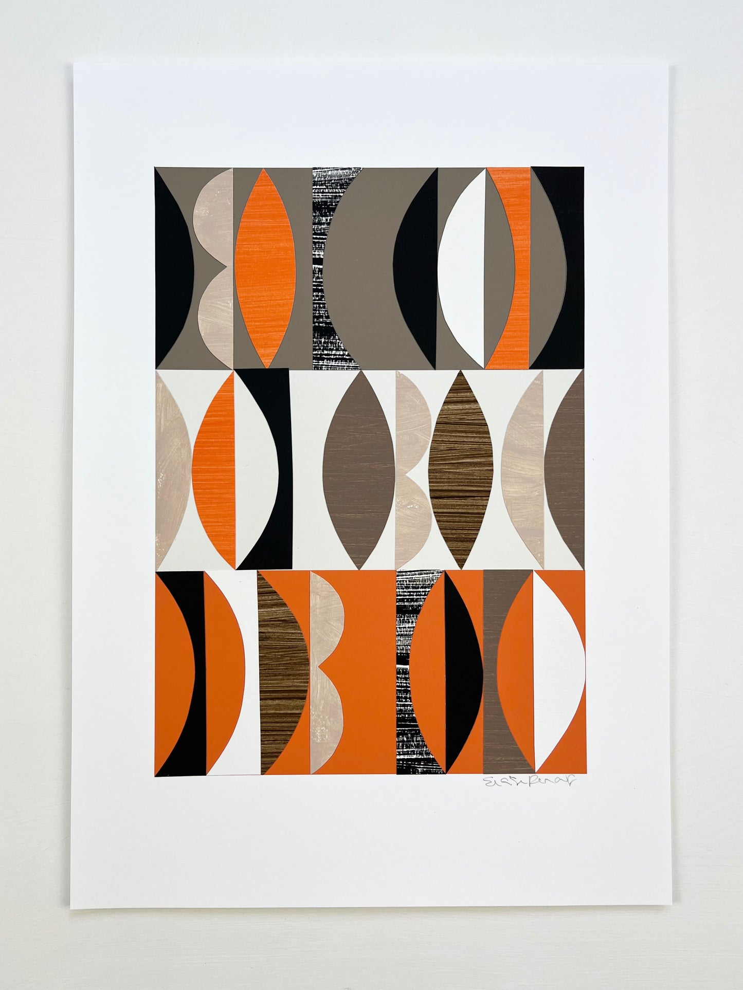 PAPER COLLAGE - FLAME No2