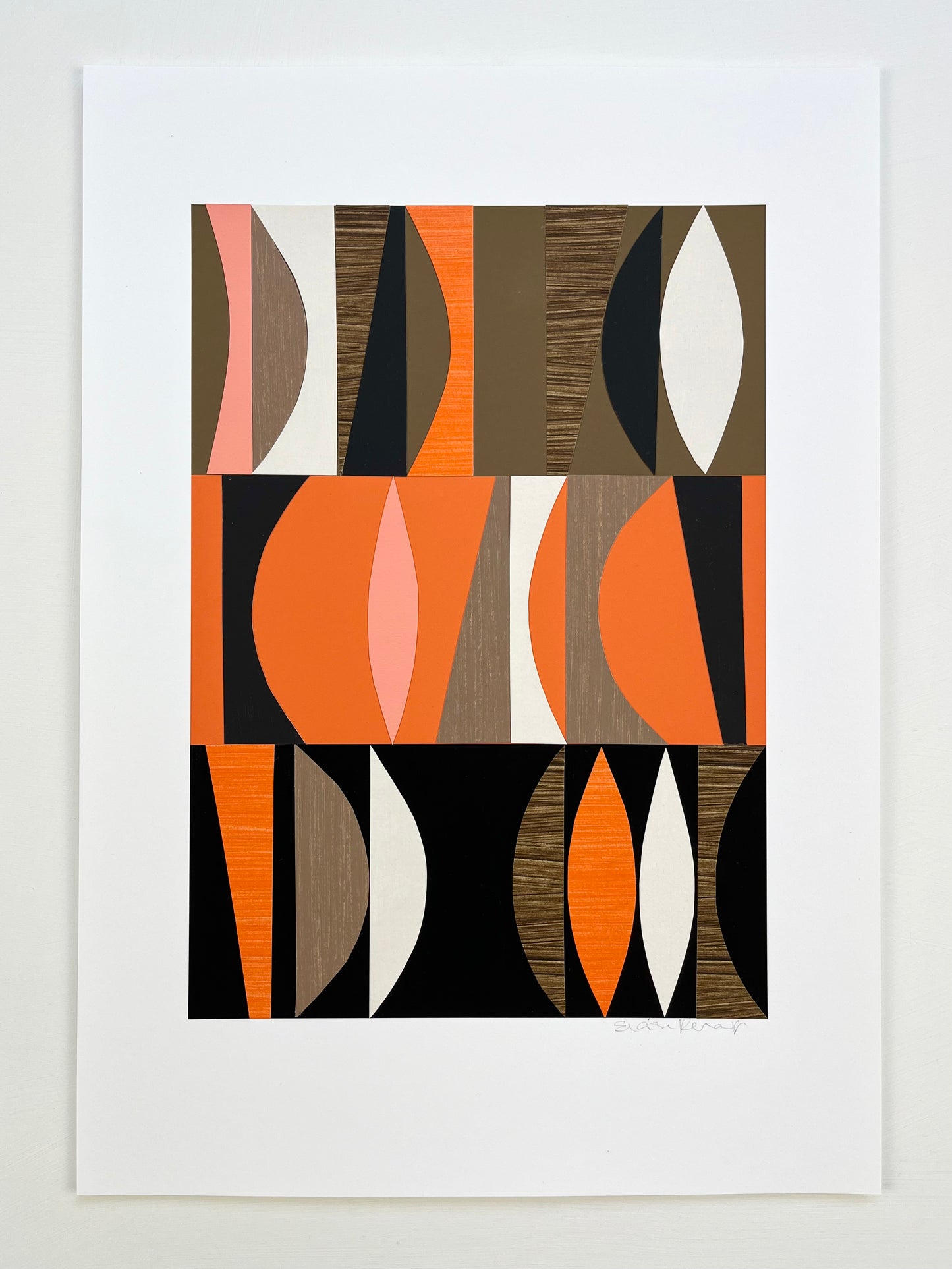 PAPER COLLAGE - FLAME No1