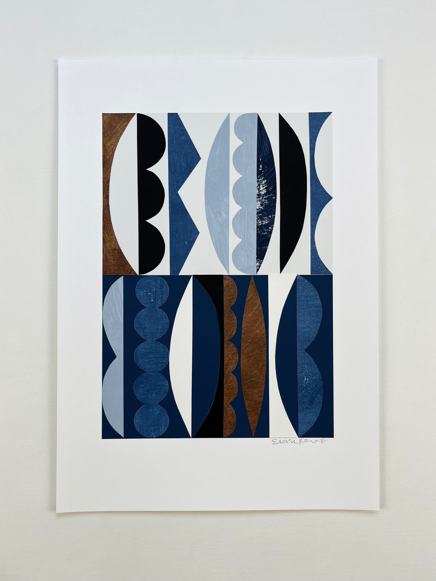 PAPER COLLAGE - BLUE FLAME