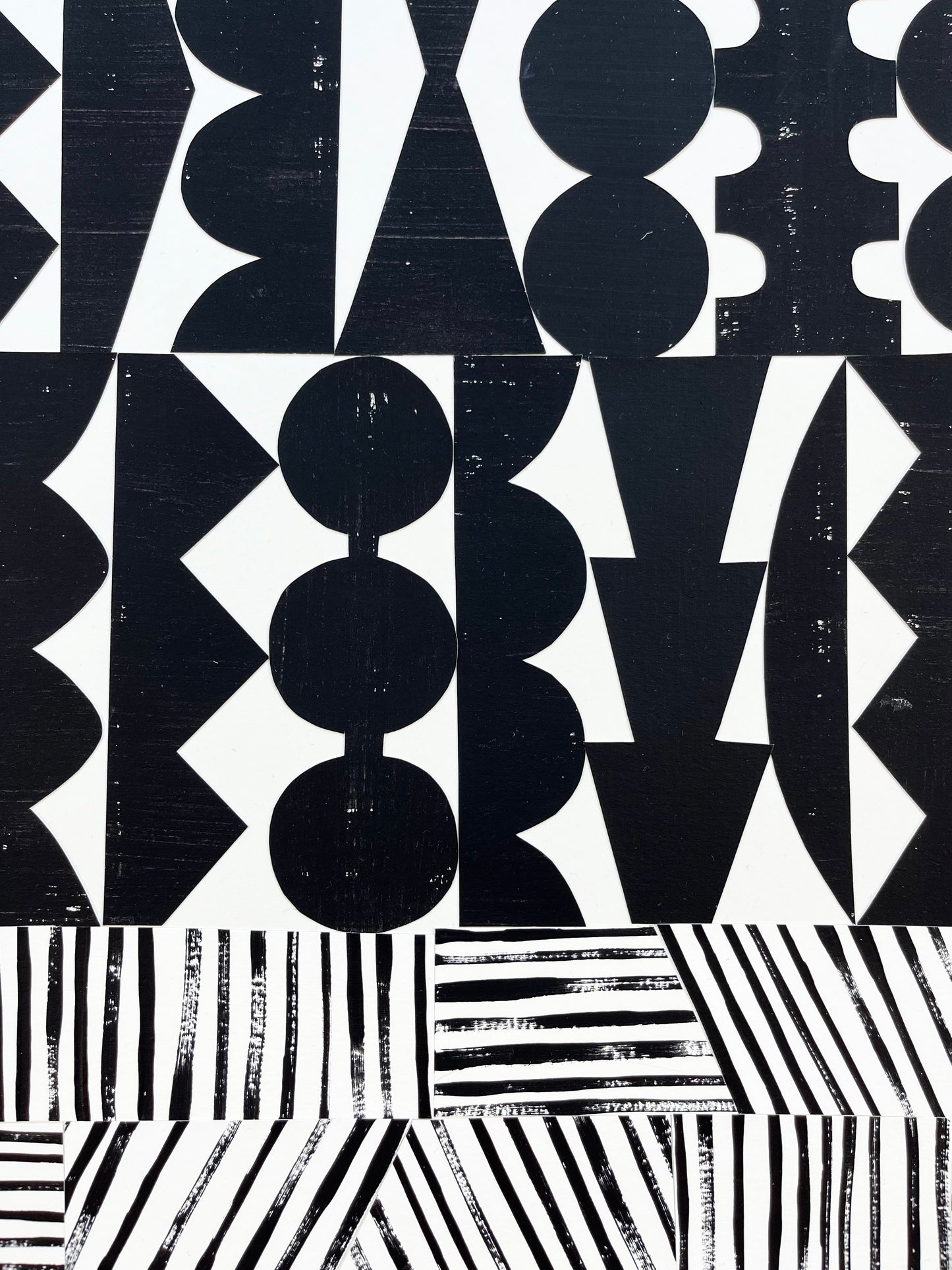 PAPER COLLAGE - BLACK BORDER