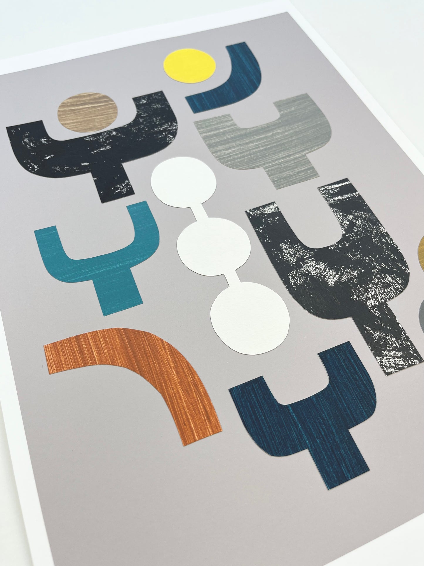 PAPER COLLAGE - WINTER SUN