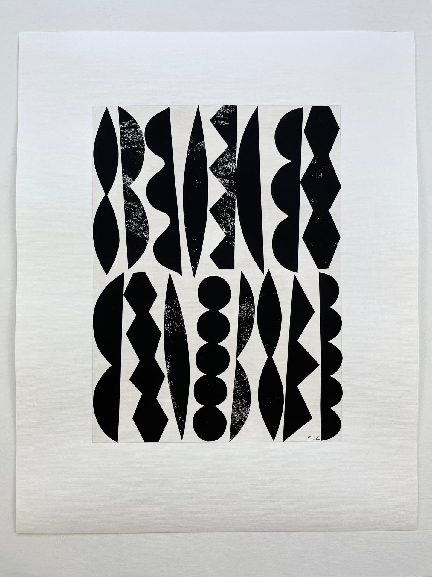 PAPER COLLAGE - MELODIE (BLACK)