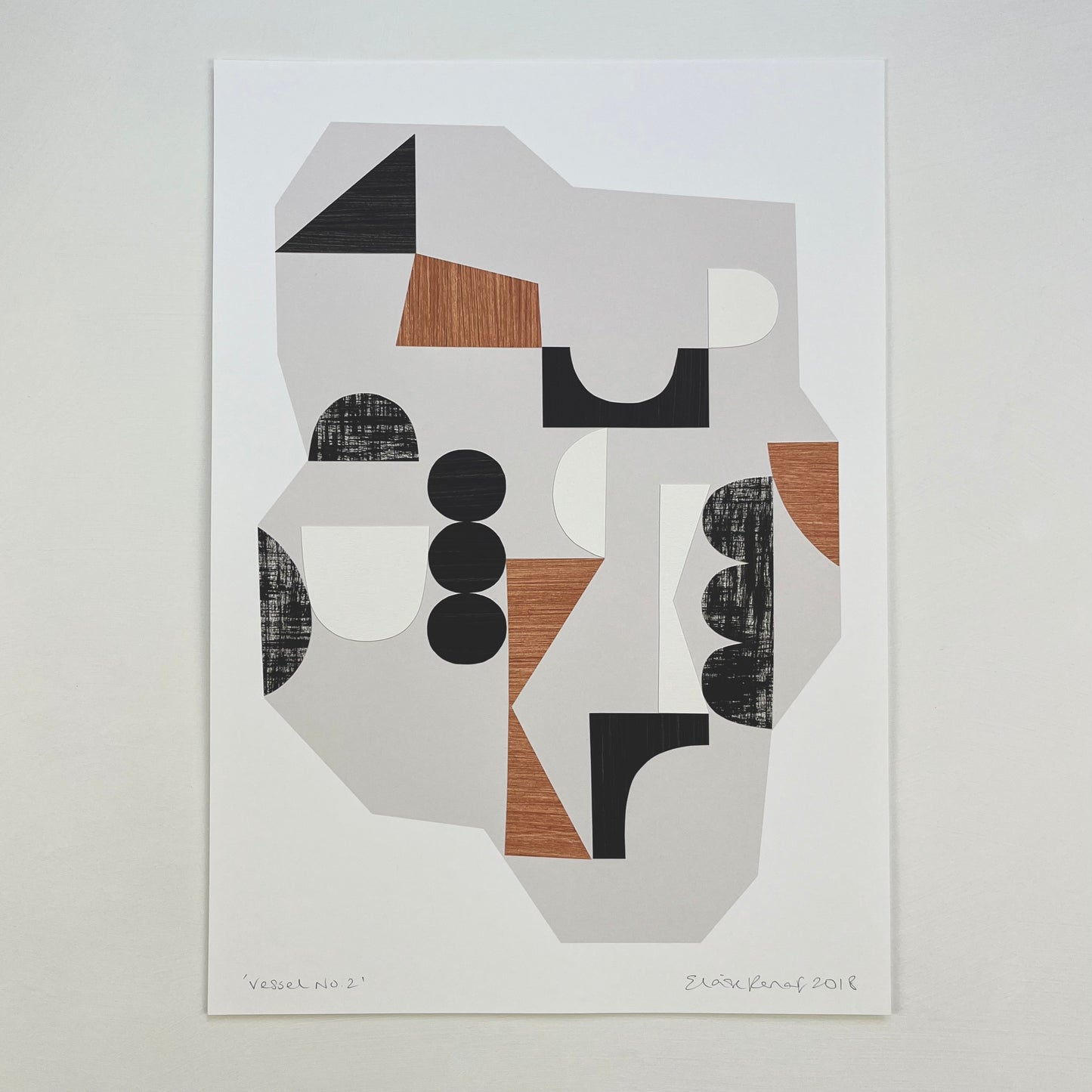 PAPER COLLAGE - VESSEL No2