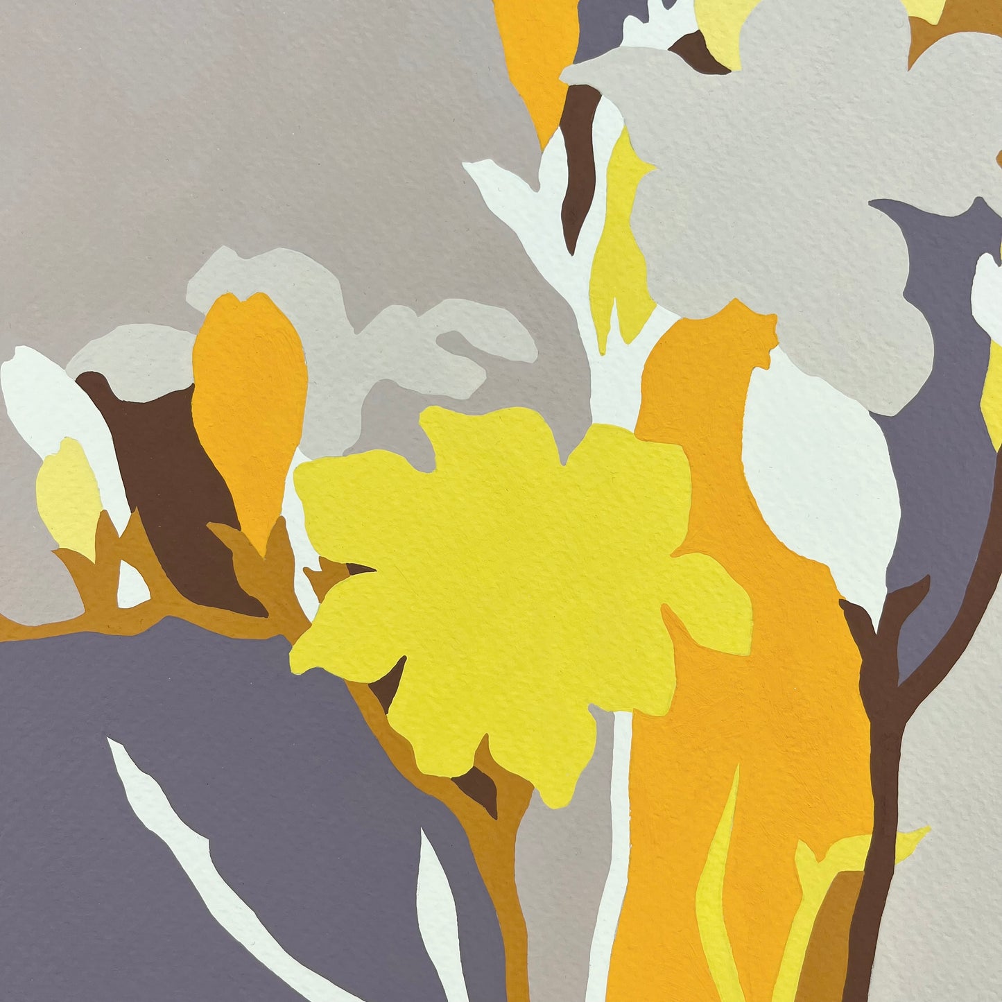 ORIGINAL PAINTING - FREESIAS (GOLDEN)