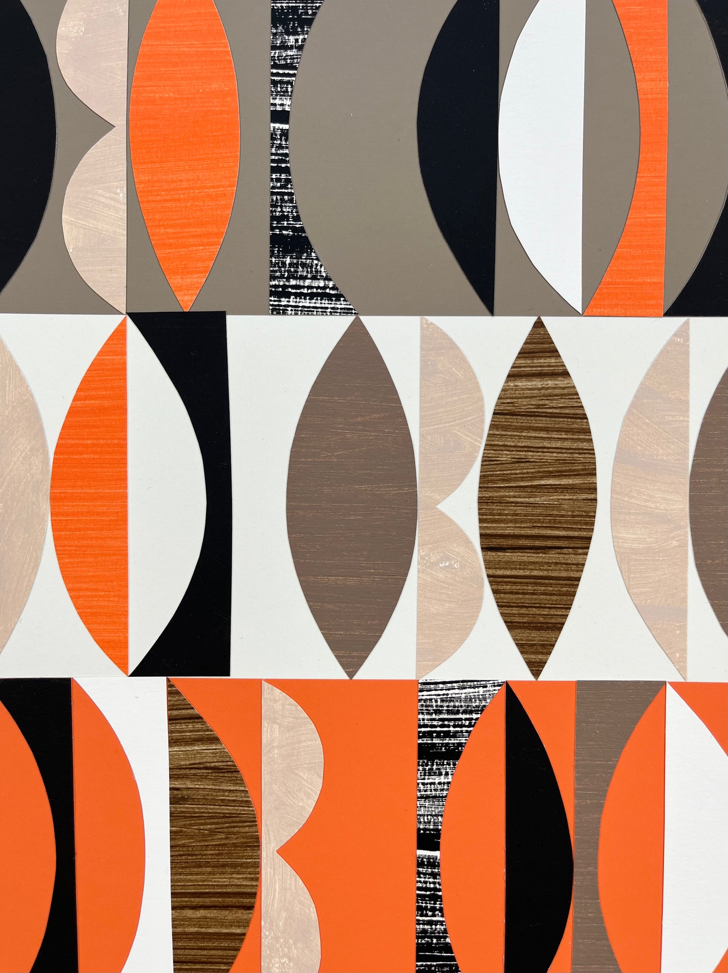 PAPER COLLAGE - FLAME No2