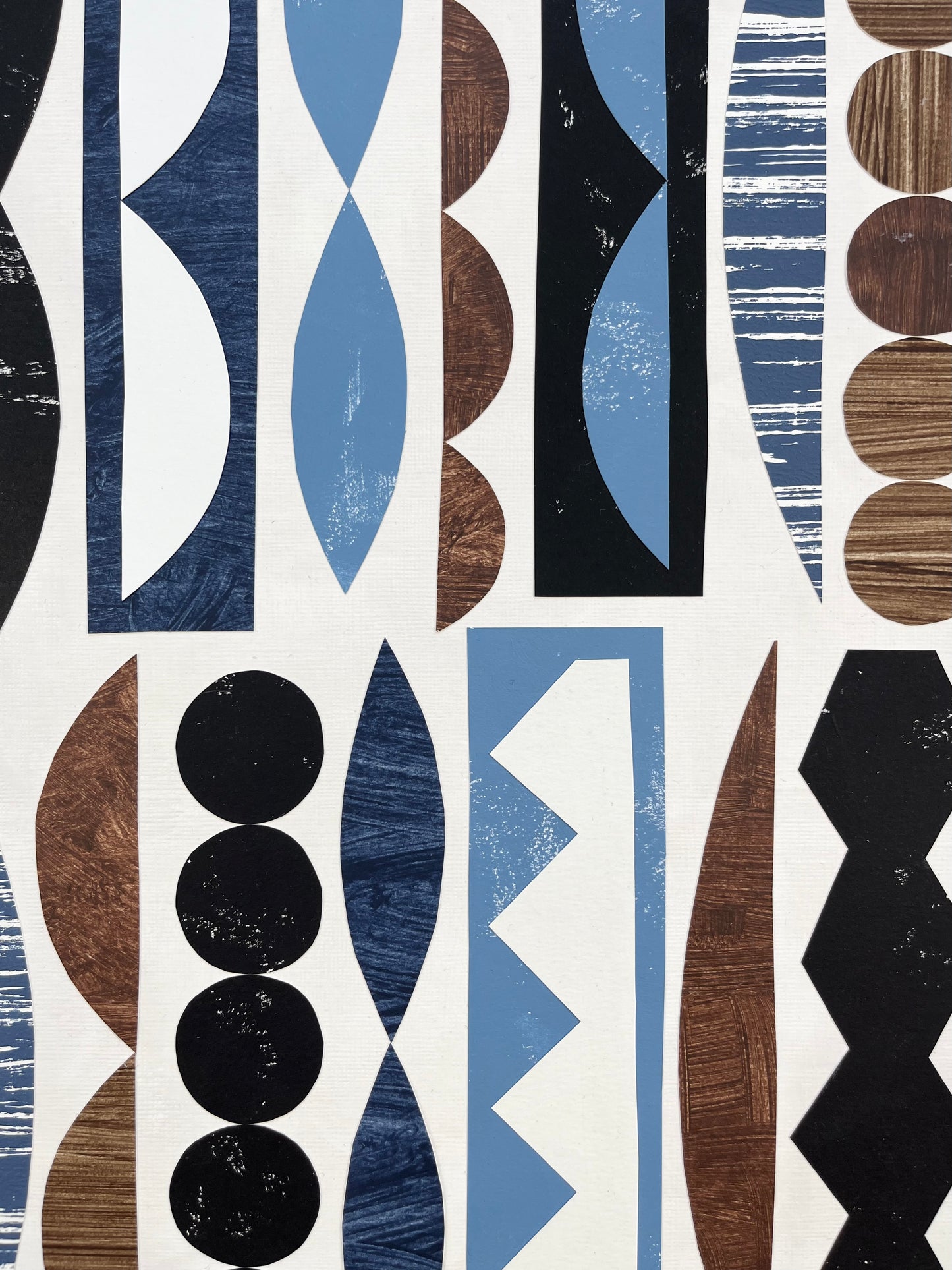 PAPER COLLAGE - MELODIE (BLUE)