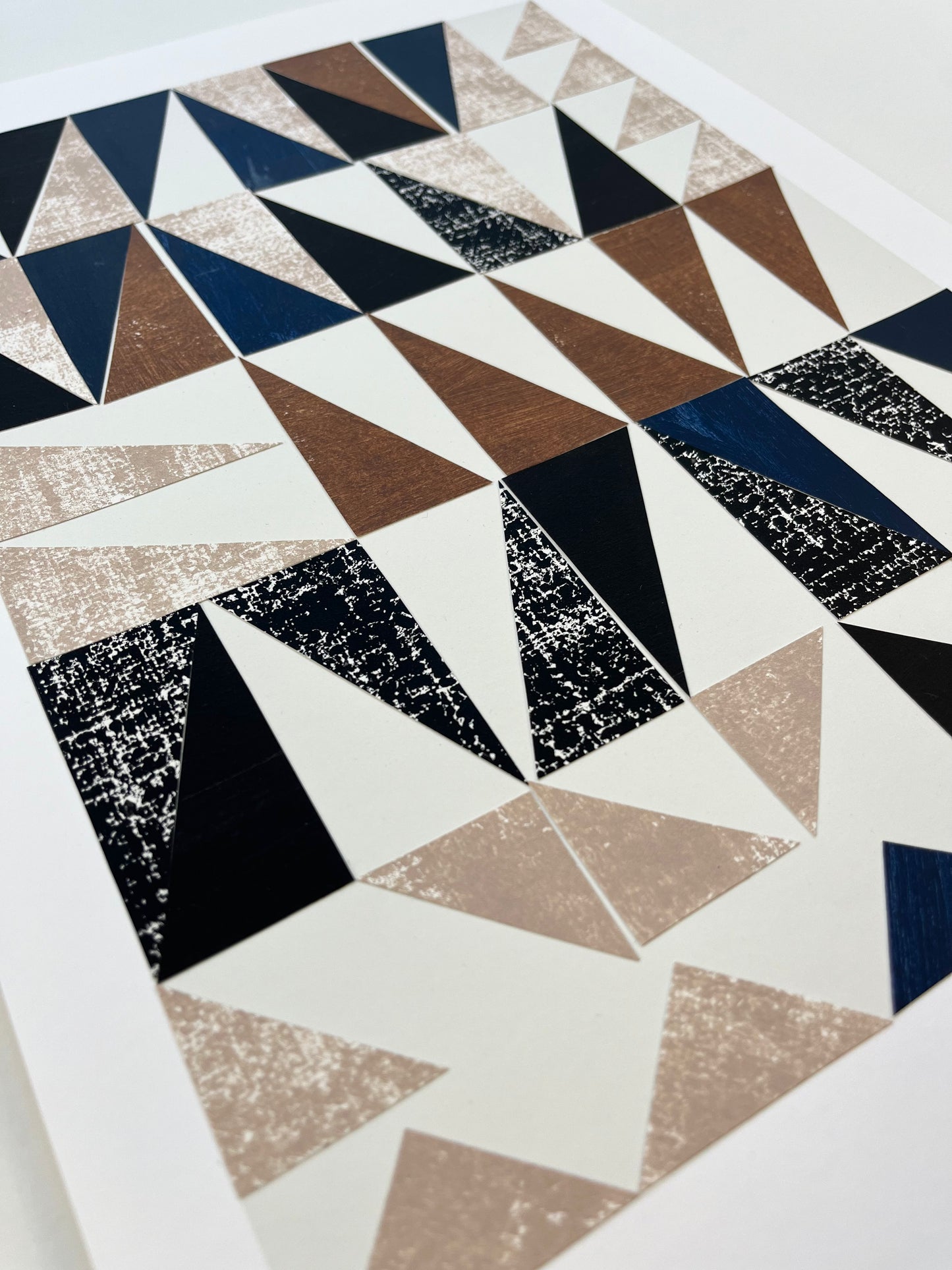 PAPER COLLAGE - TURNED TRIANGLES