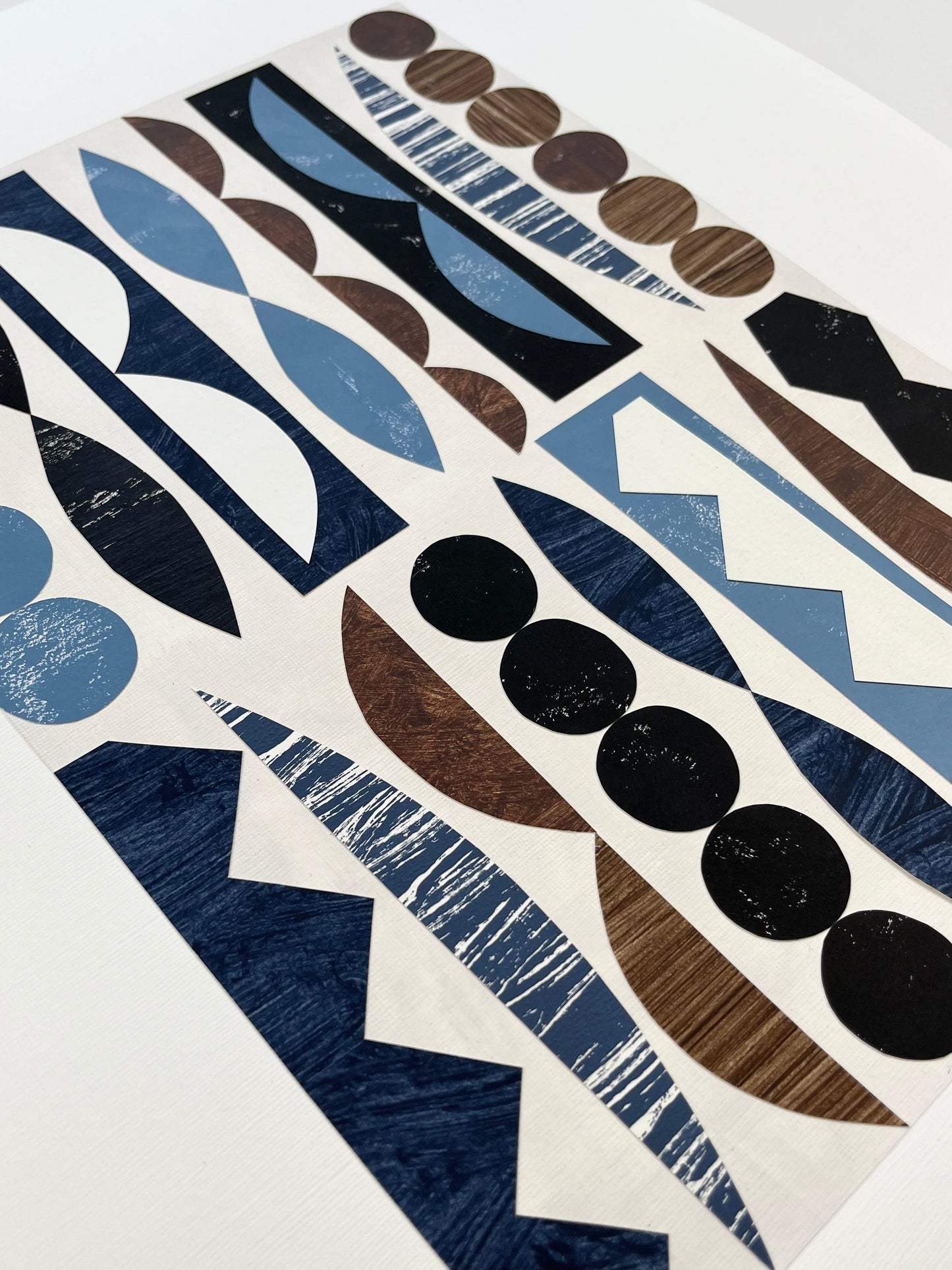 PAPER COLLAGE - MELODIE (BLUE)