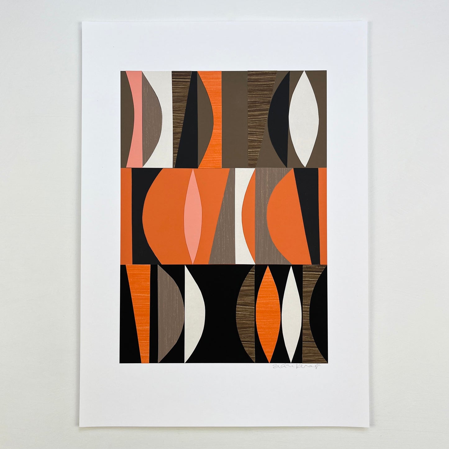 PAPER COLLAGE - FLAME No1