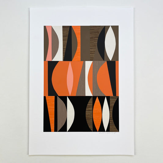 PAPER COLLAGE - FLAME No1